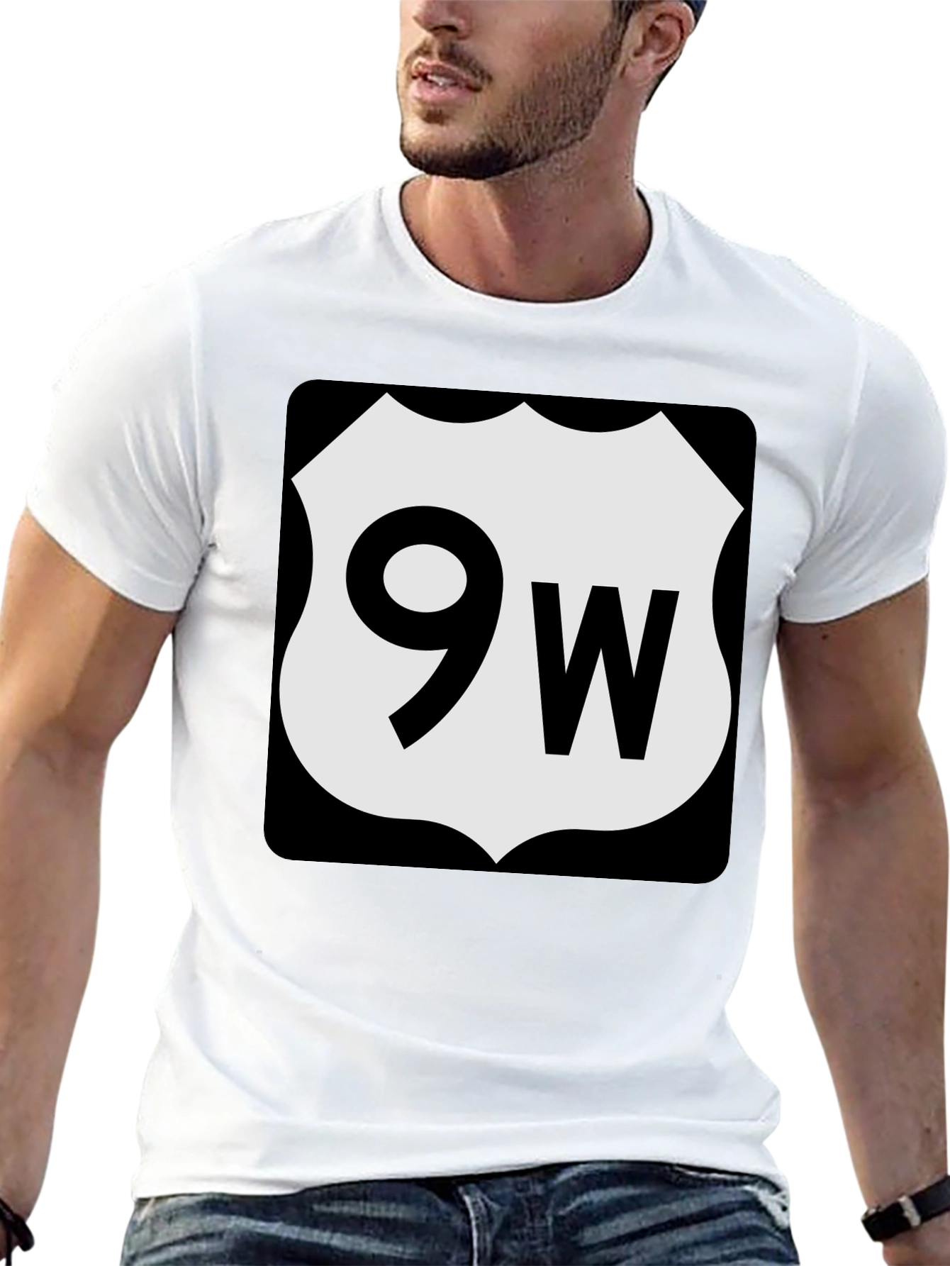 Route 9W T-Shirt - Classic Road Trip Style