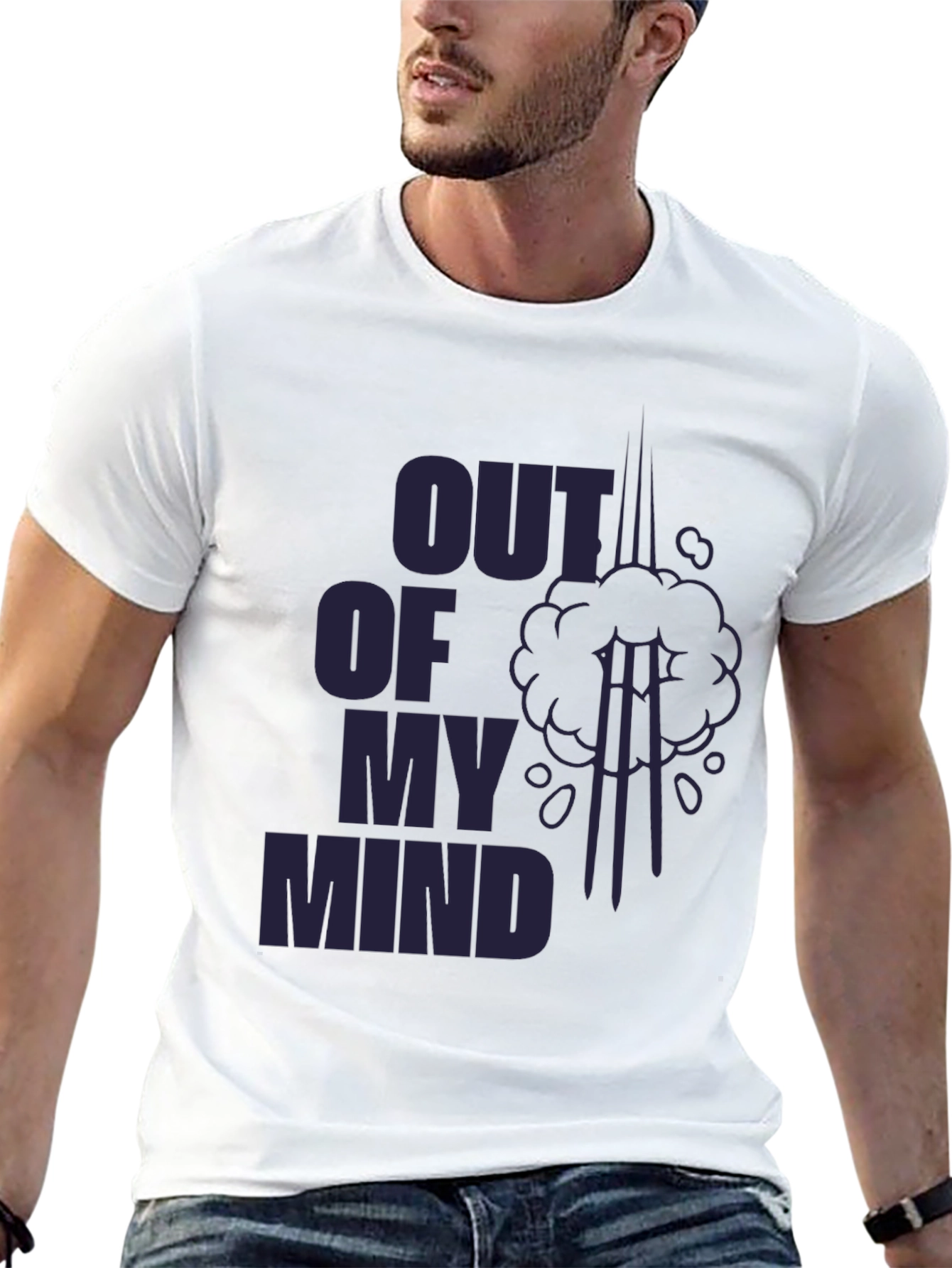Out of My Mind Graphic T-Shirt - Black