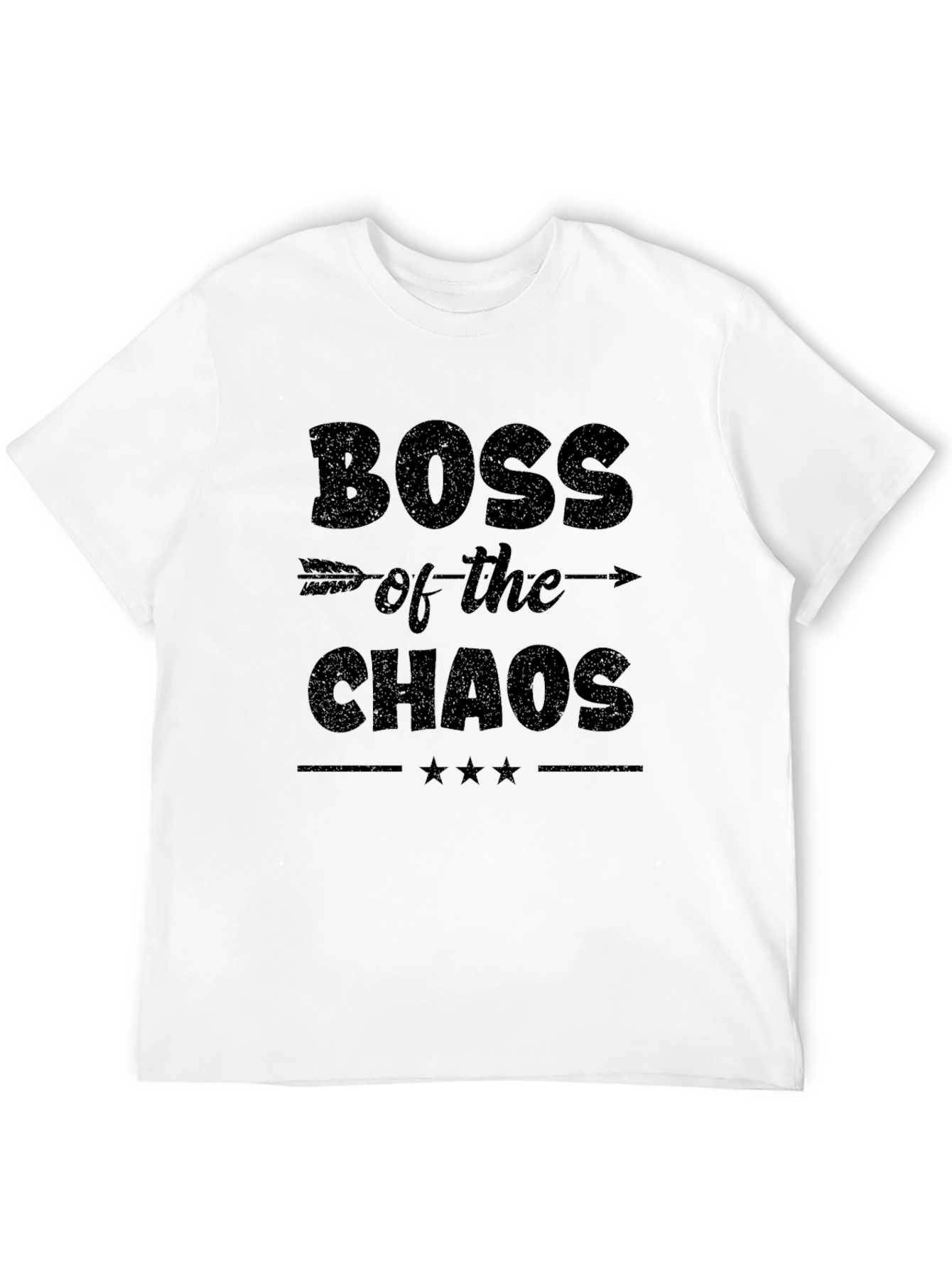 Boss of the Chaos Black Graphic T-Shirt