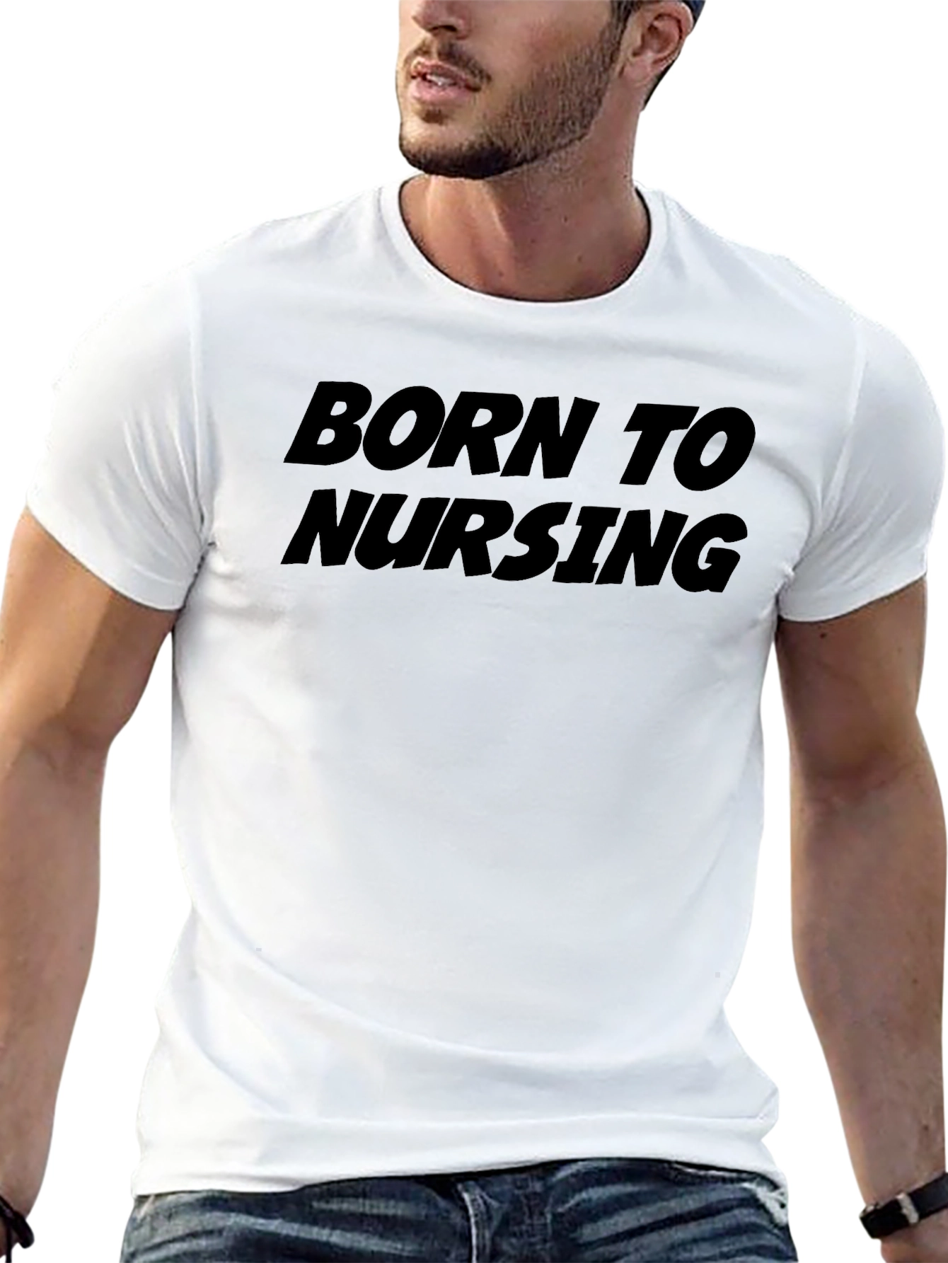 Born To Nursing Black T-Shirt