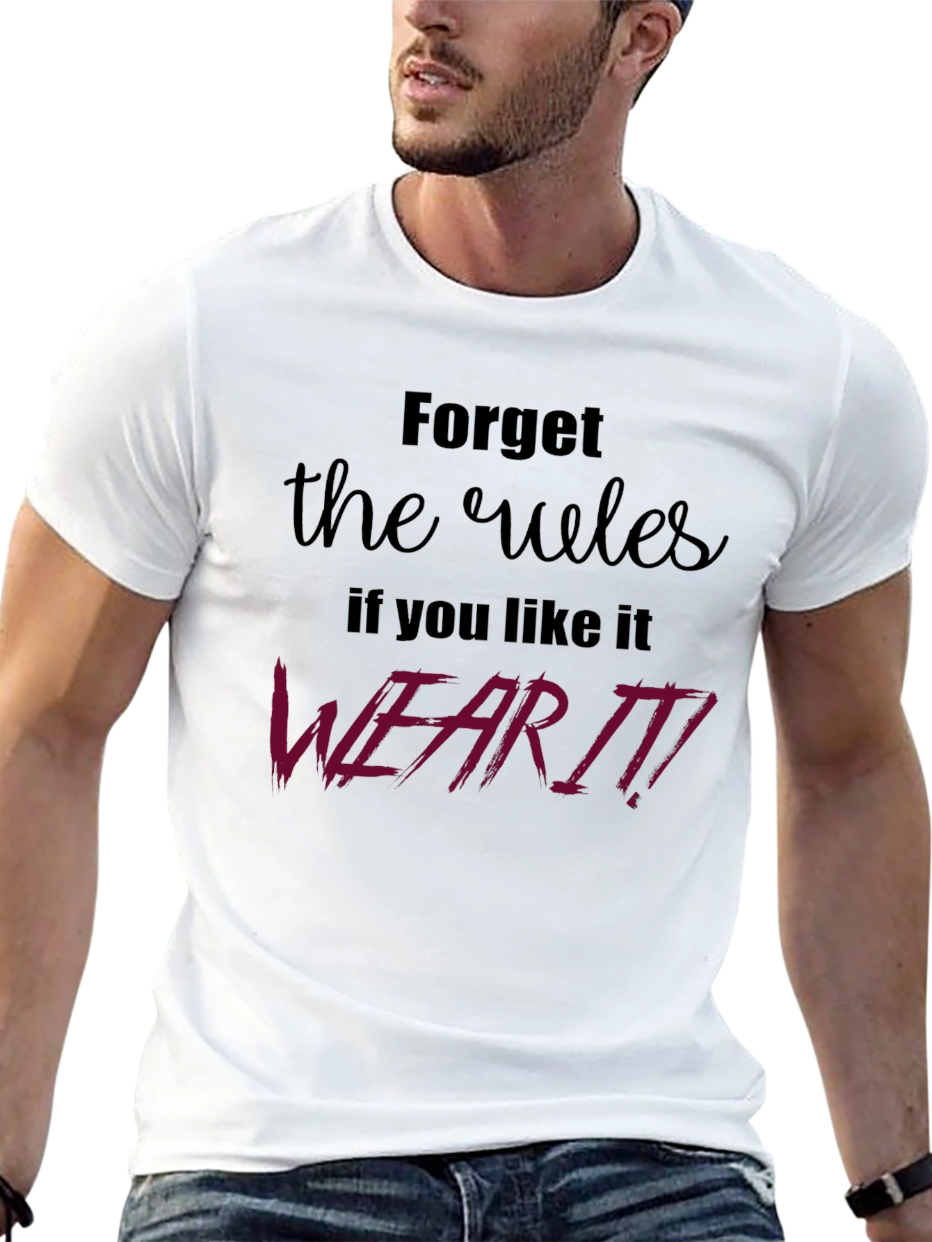 Rebel Rules Graphic Tee - Black