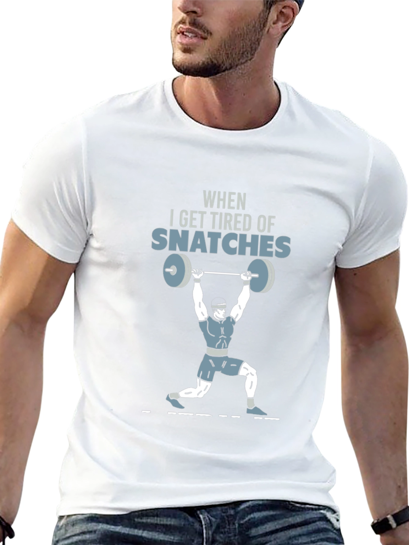Snatch Weightlifting Graphic Tee - Gym Humor T-Shirt