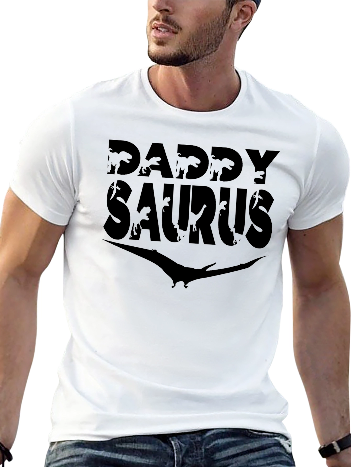 Daddy Saurus T-Shirt - Dinosaur Dad Tee