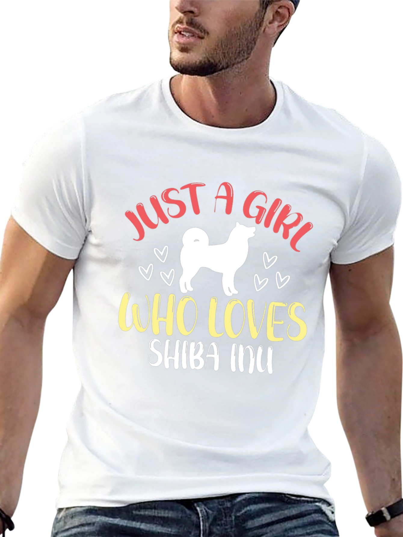 Just A Girl Who Loves Shiba Inu T-Shirt