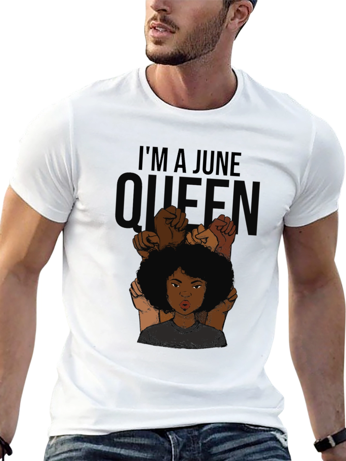 June Queen Black Graphic Tee