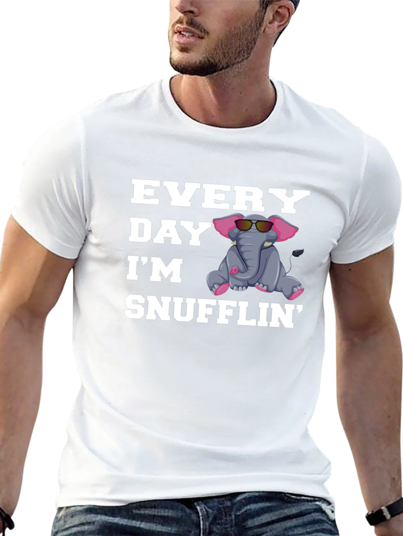 Everyday Im Snufflin Elephant T-Shirt