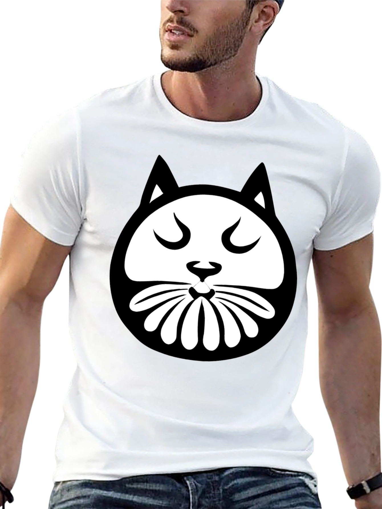 Cool Cat Graphic Black T-Shirt