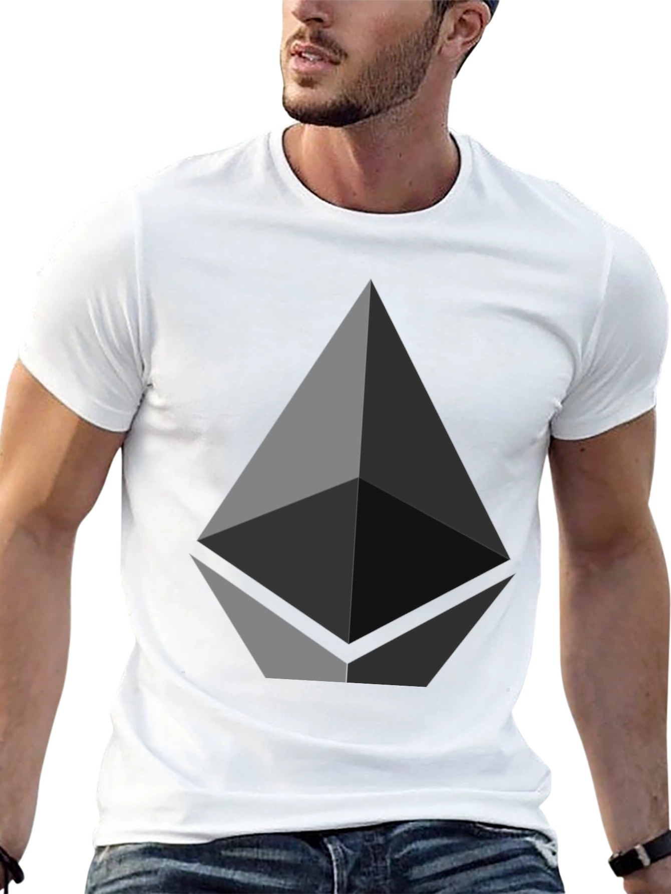 Ethereum Logo Black T-Shirt - Crypto Tee