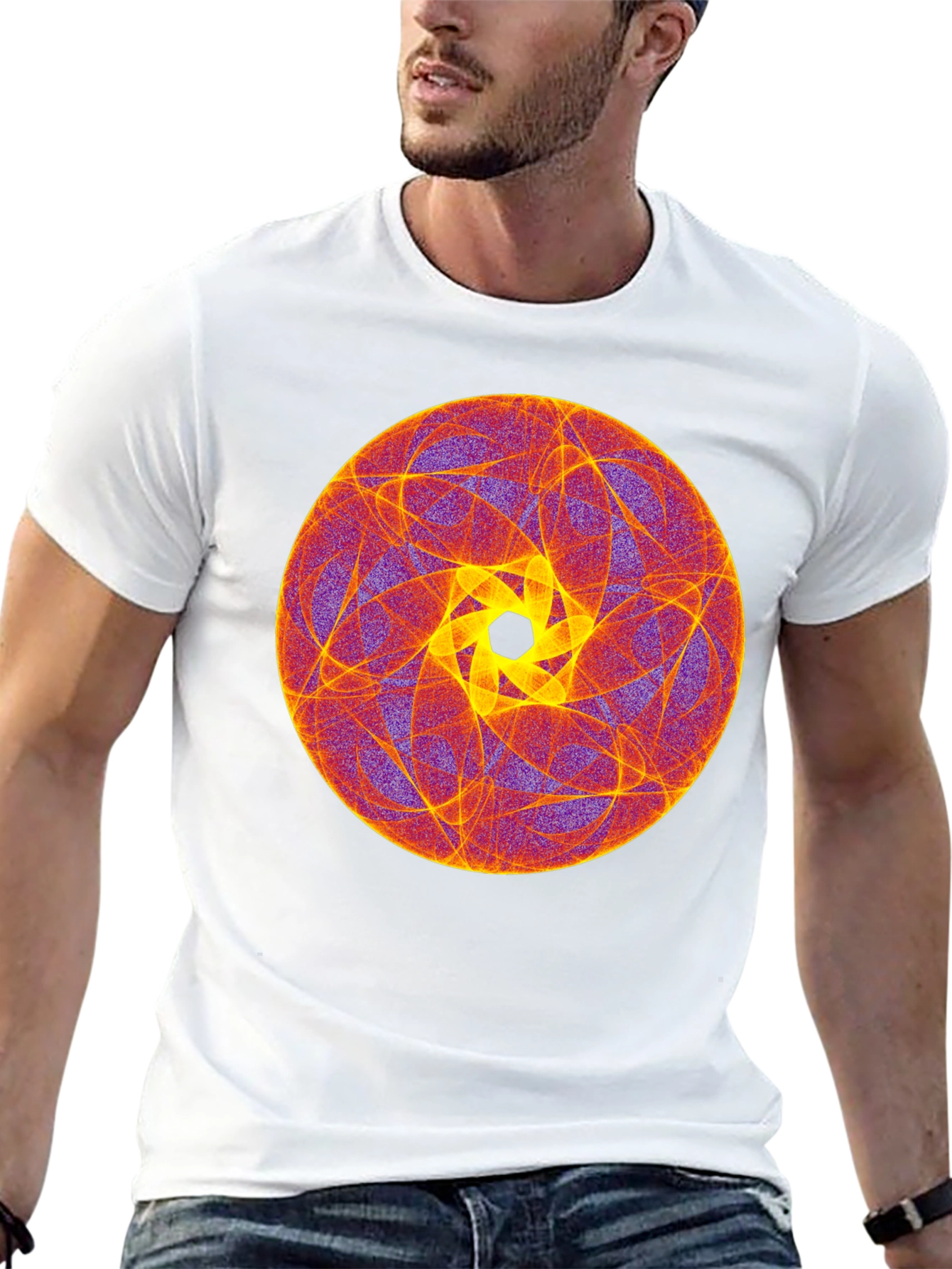 Abstract Geometric Circle Graphic T-Shirt