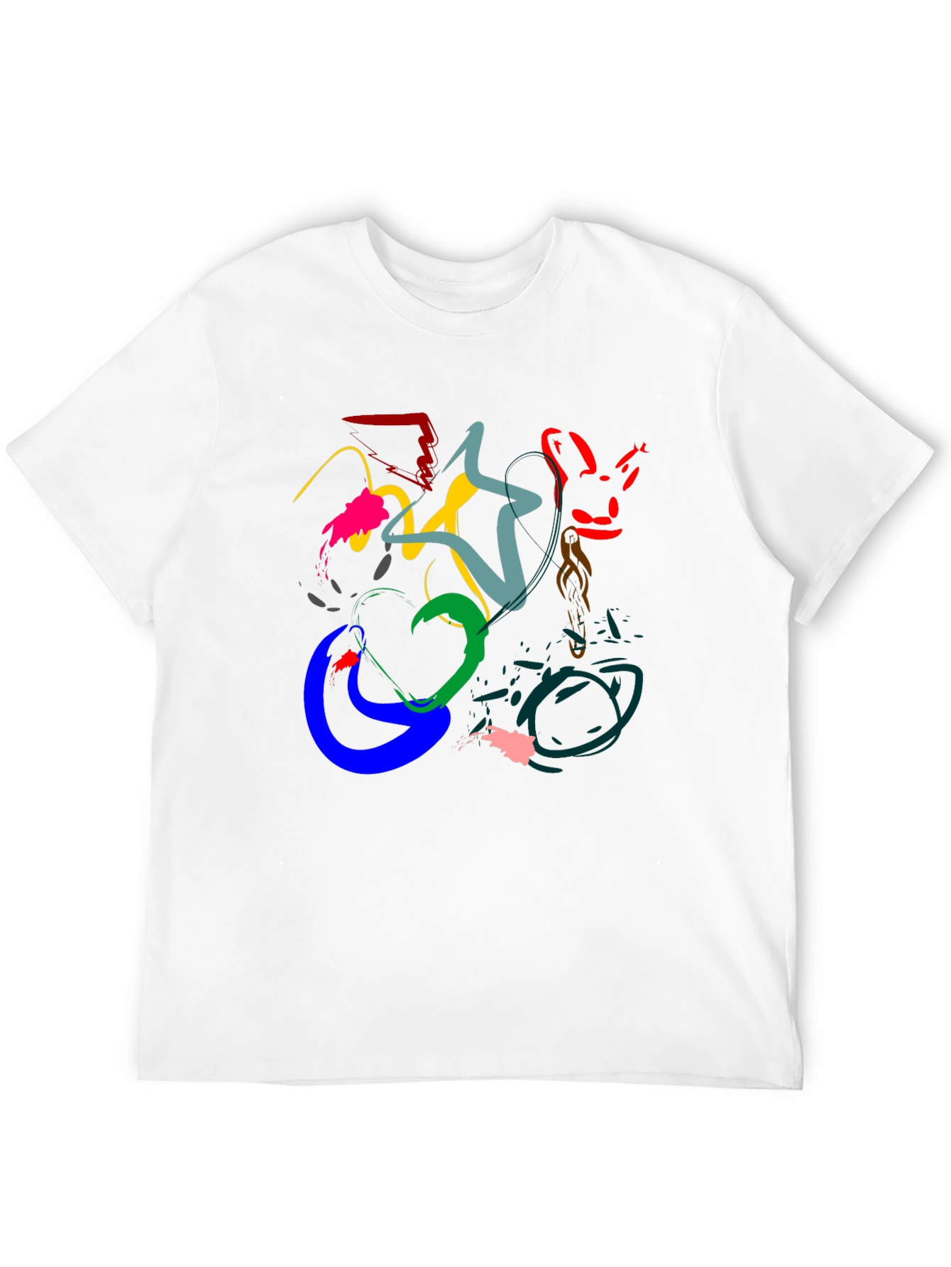 Abstract Art Black T-Shirt - Modern Graphic Tee