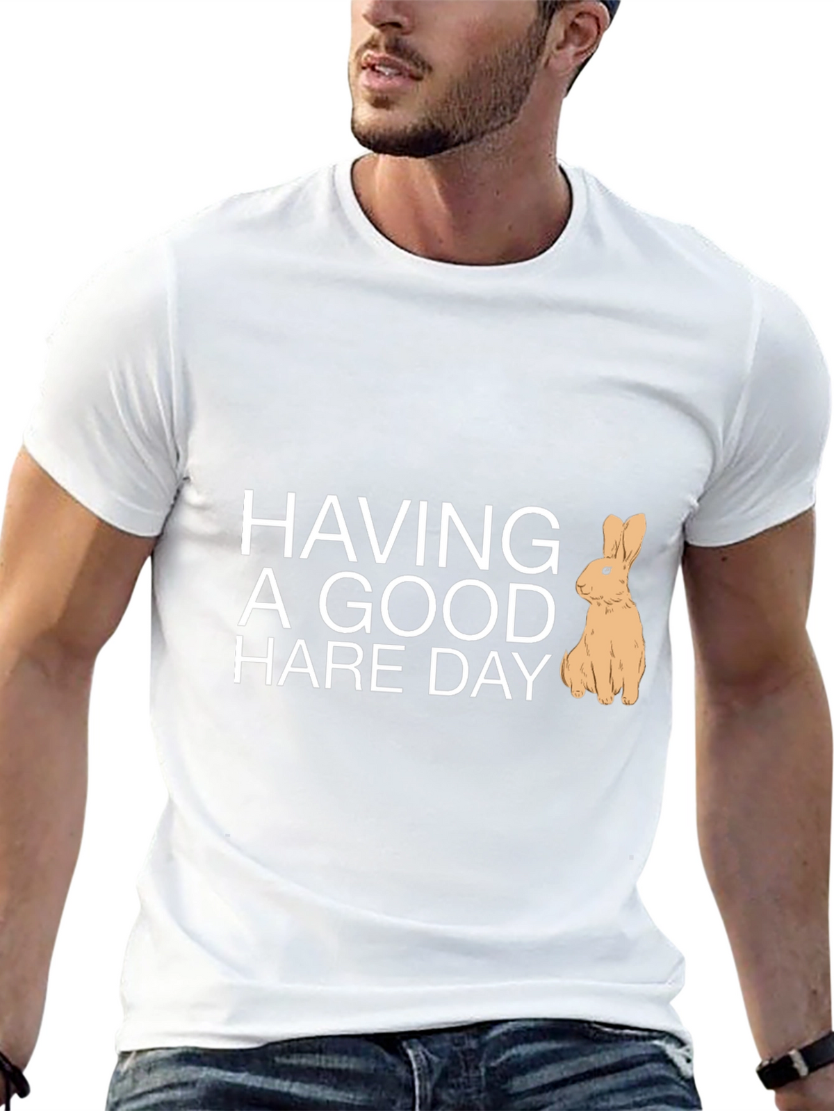 Having a Good Hare Day Graphic Tee