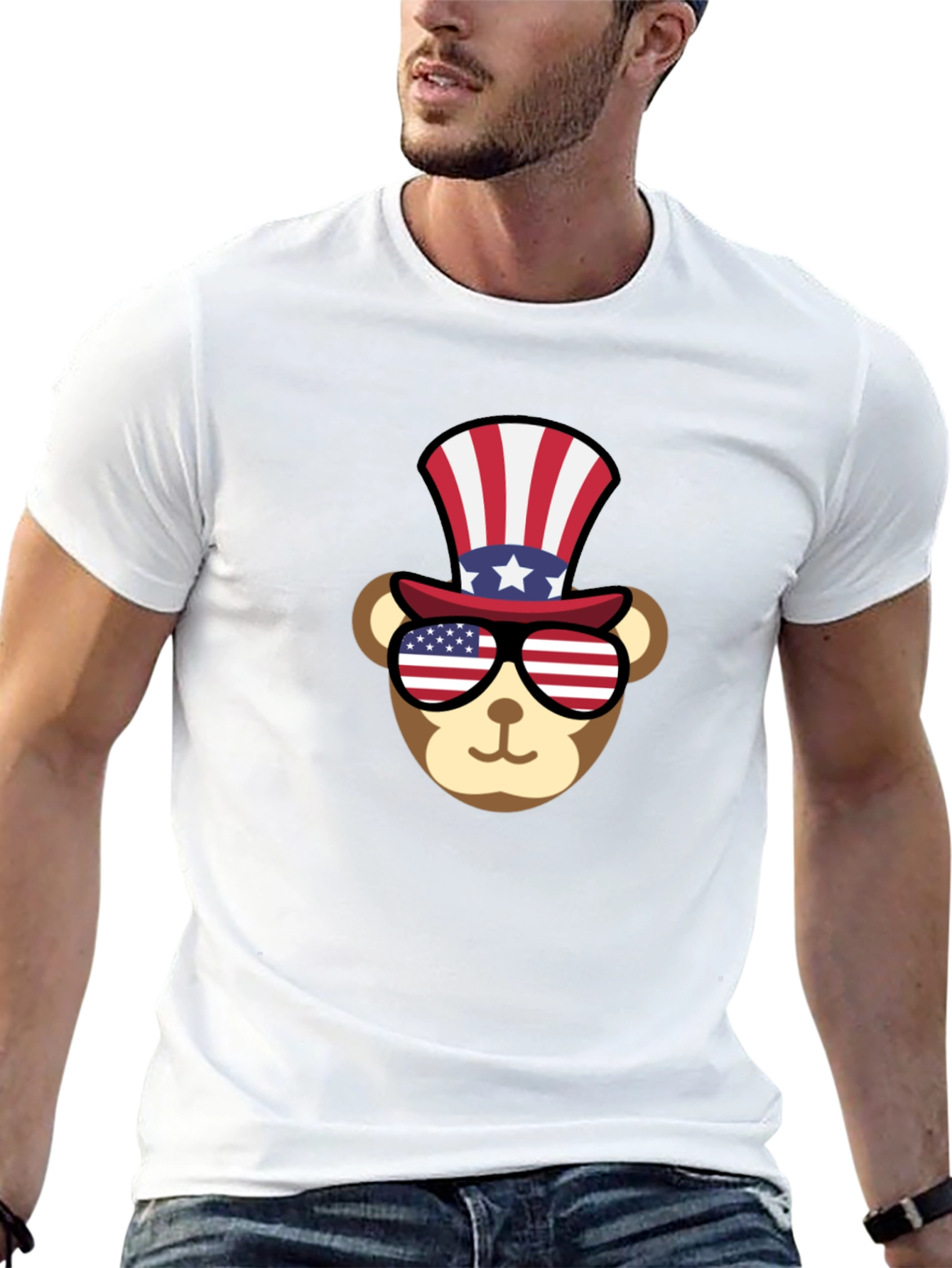 Patriotic Bear T-Shirt - Stars & Stripes