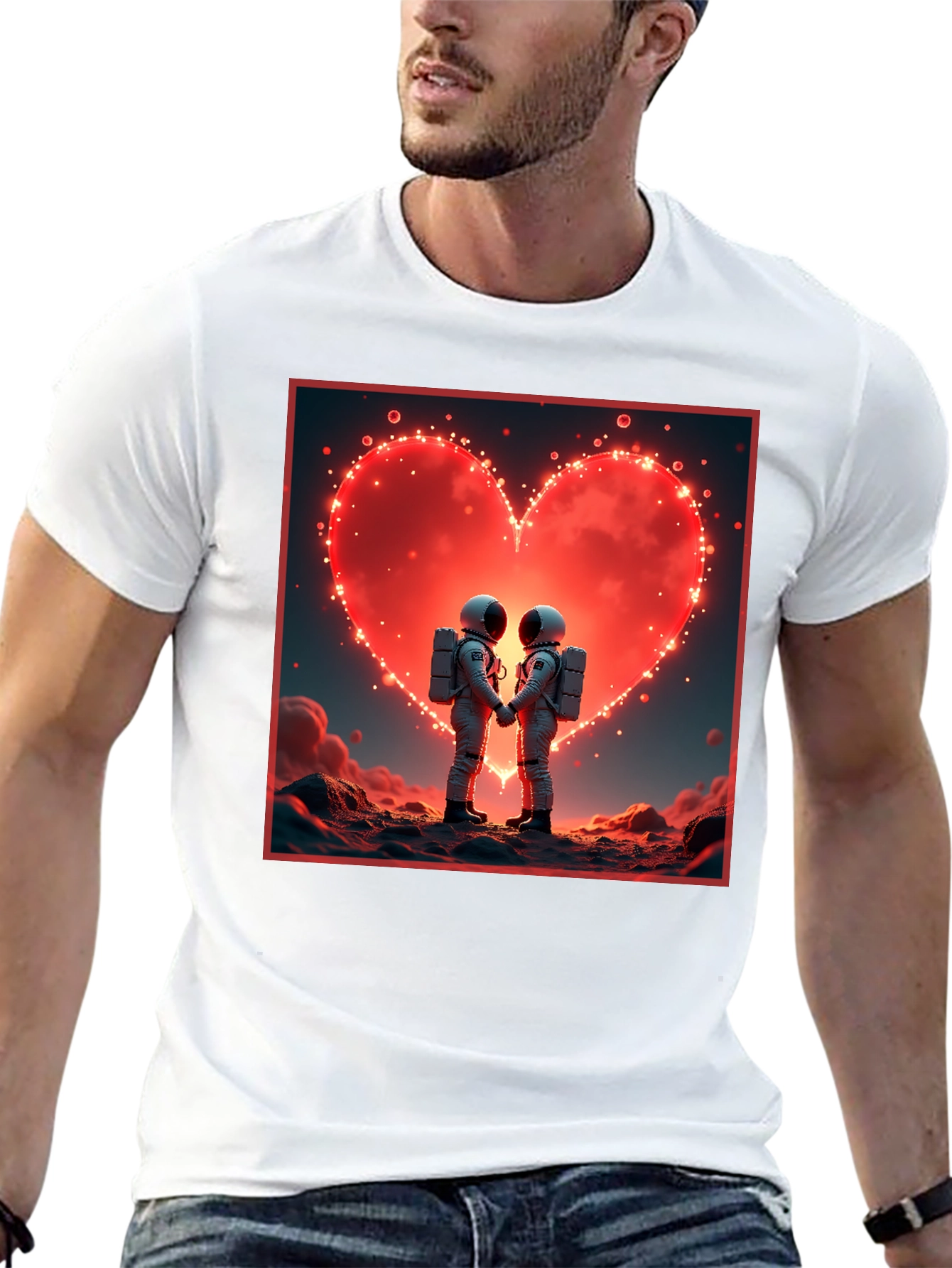 Astronaut Love T-Shirt Space Romance Tee