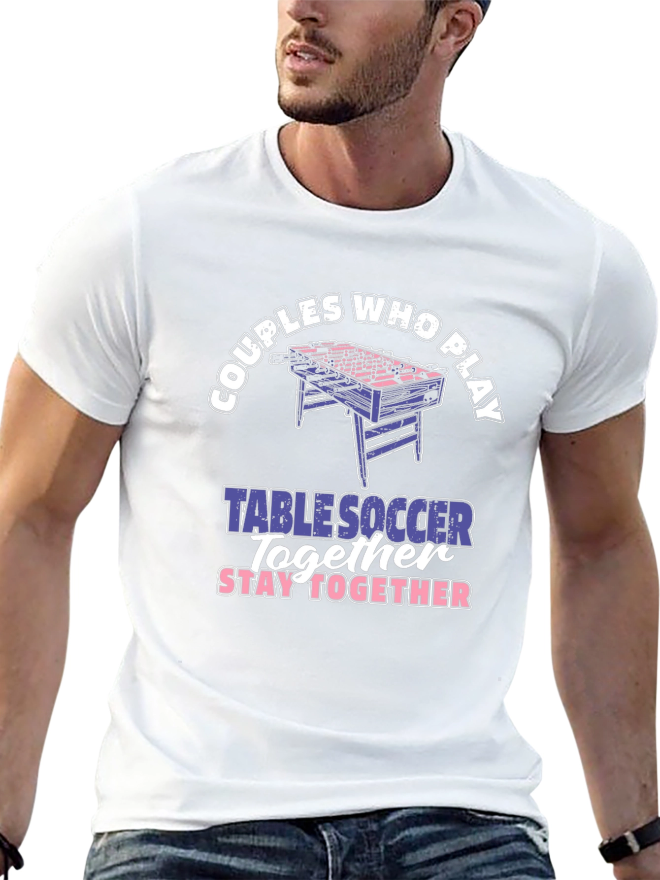 Couples Table Soccer T-Shirt
