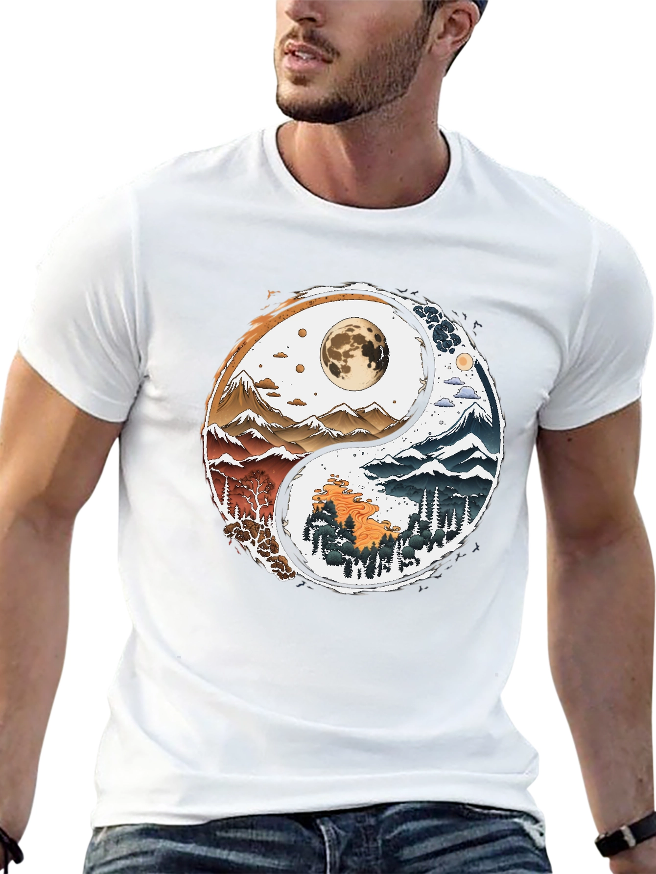Yin Yang Nature T-Shirt - Balance Style
