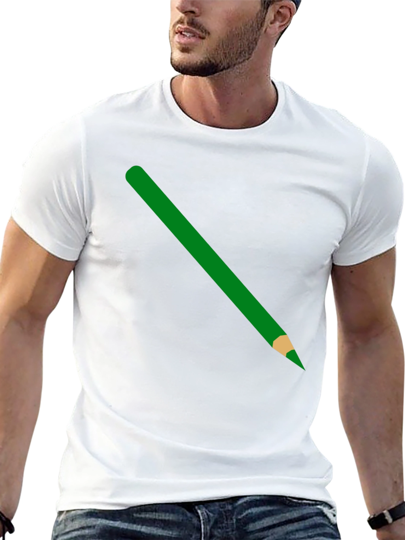 Pencil Graphic T-Shirt - Casual Style