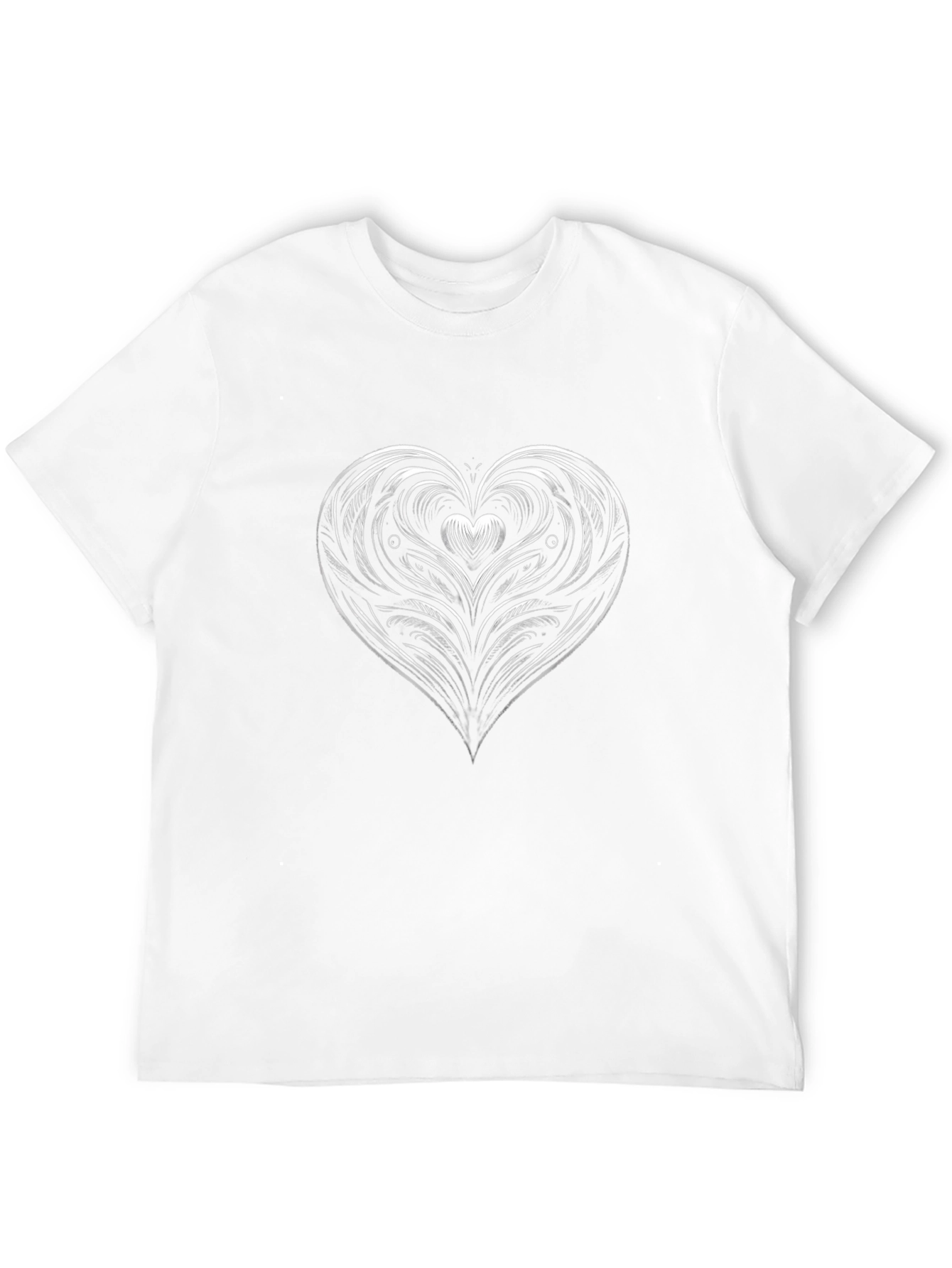 Heart Graphic Tee - Stylish Black Cotton Blend Shirt