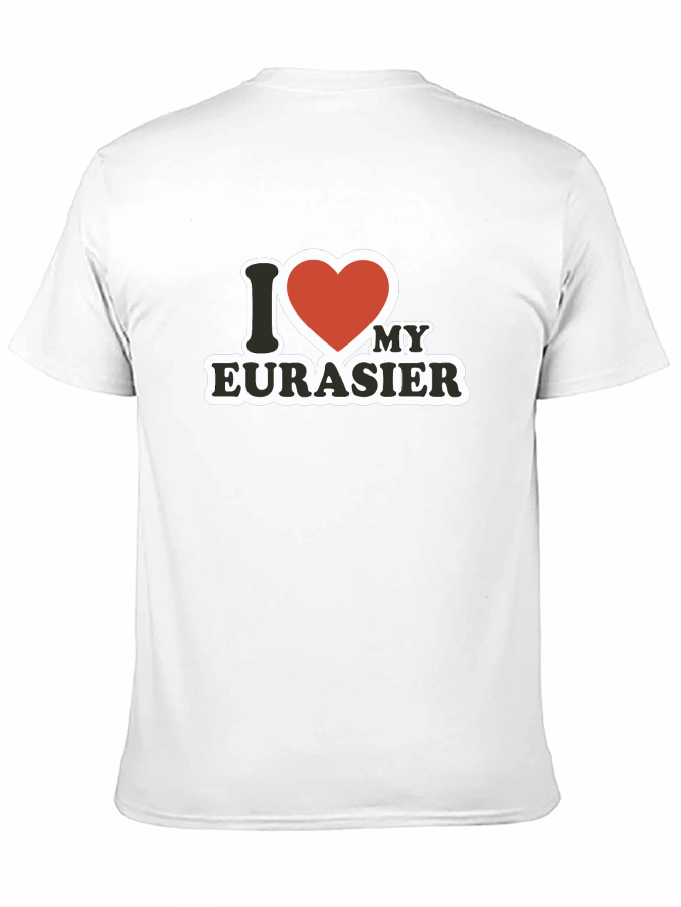 I Love My Eurasier Black Graphic Tee