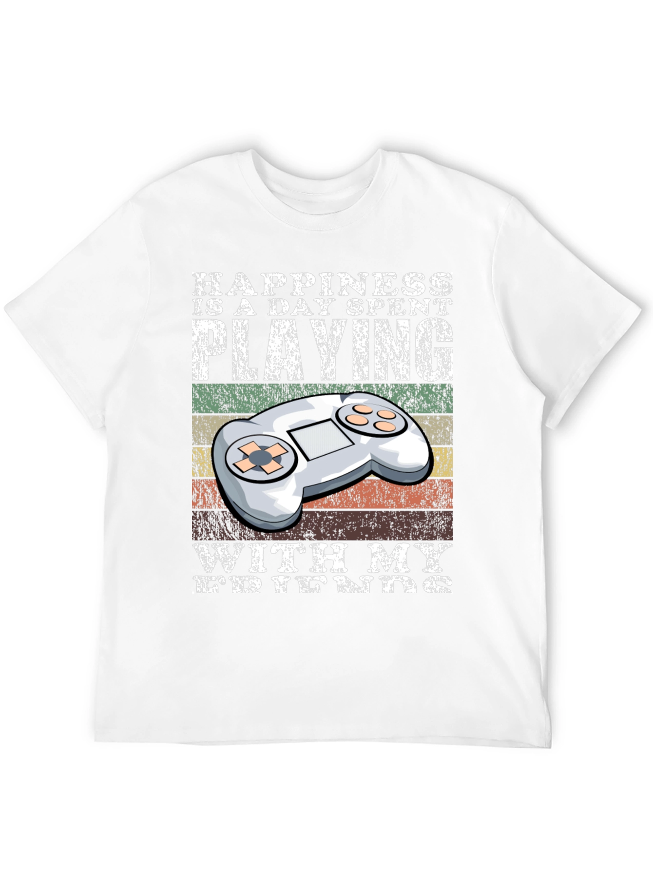 Gamer T-Shirt: Happiness is Playing with My Friends