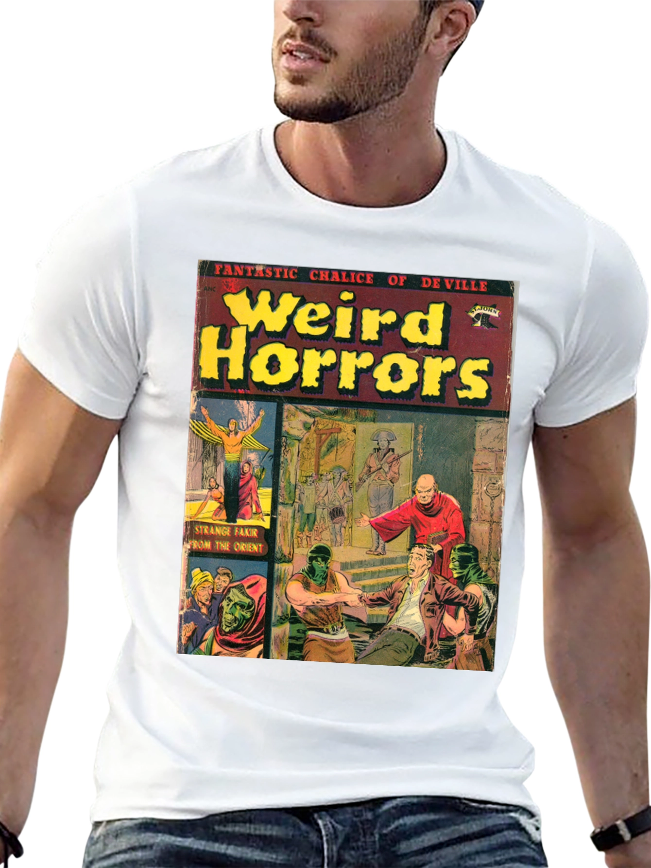 Weird Horrors Comic Book Cover T-Shirt