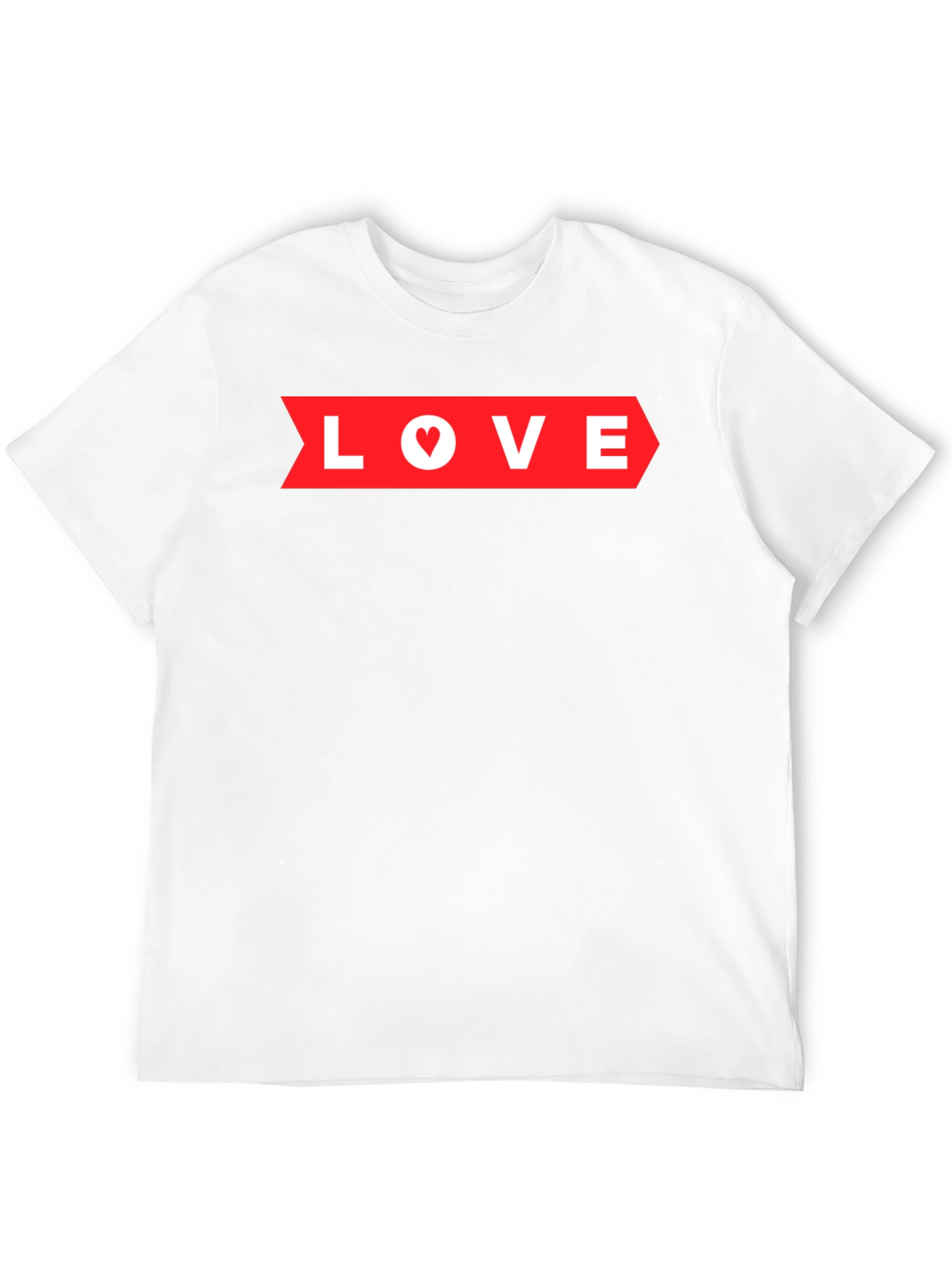 Love Arrow Graphic Tee - Black Heart Detail