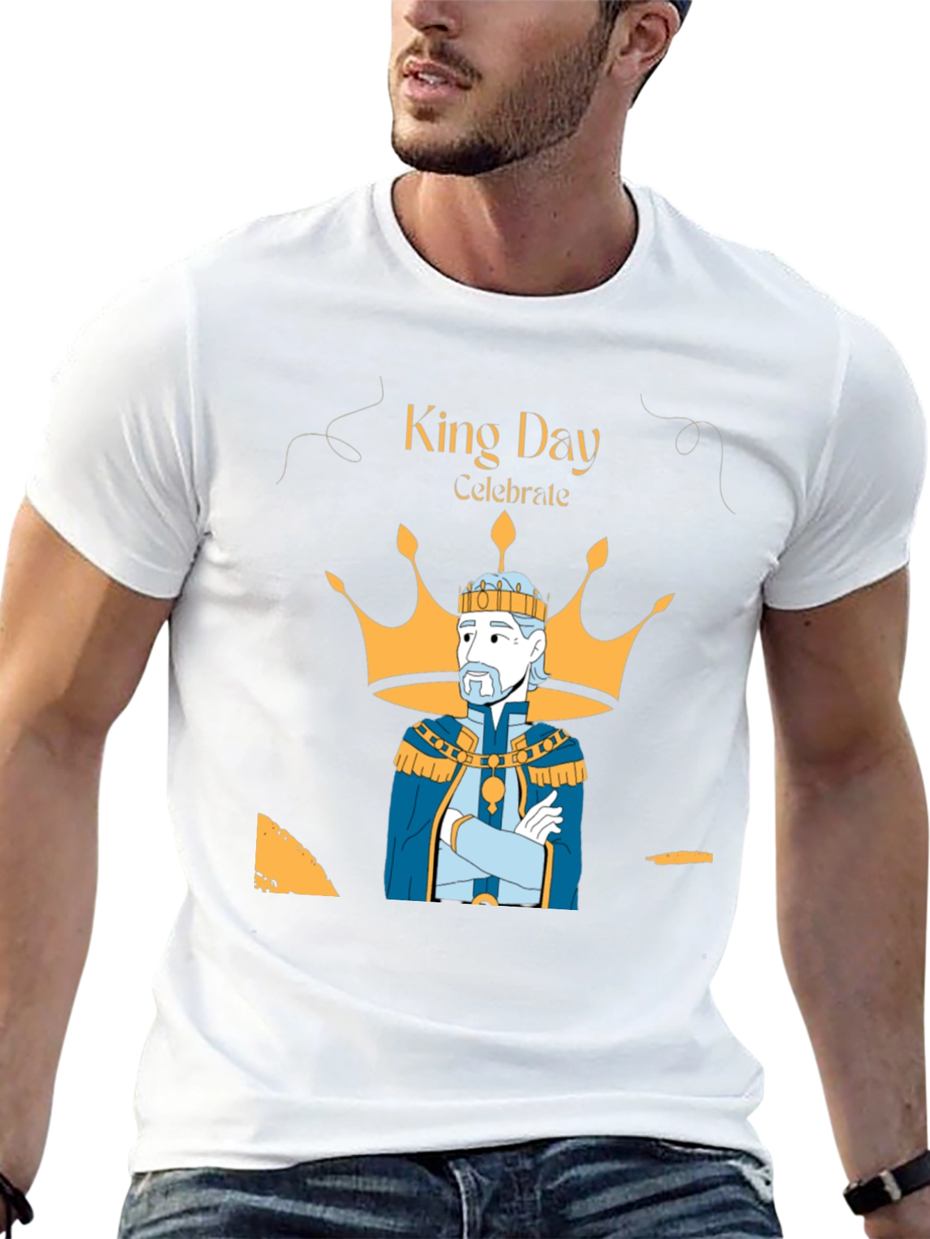 King Day Celebration T-Shirt - Royal Graphic Tee