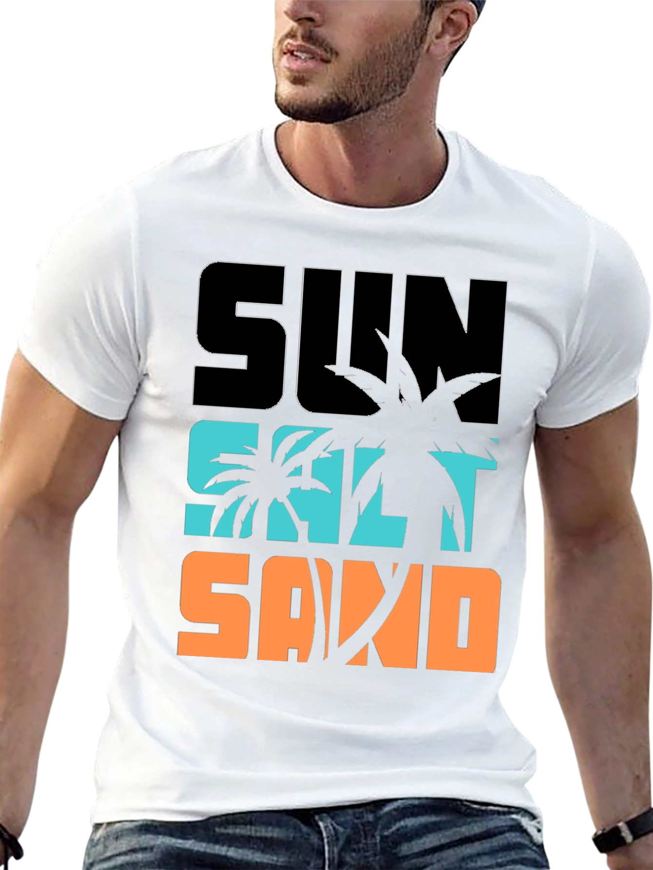 Sun Salt Sand T-Shirt - Beach Vibes Summer Tee