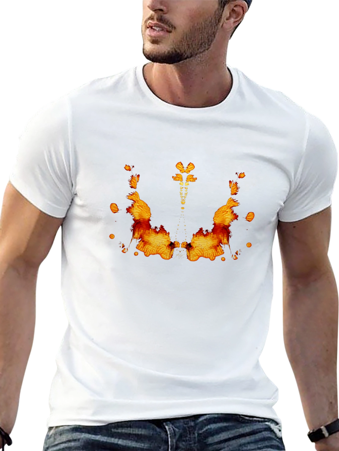 Abstract Rorschach Inkblot Graphic Tee