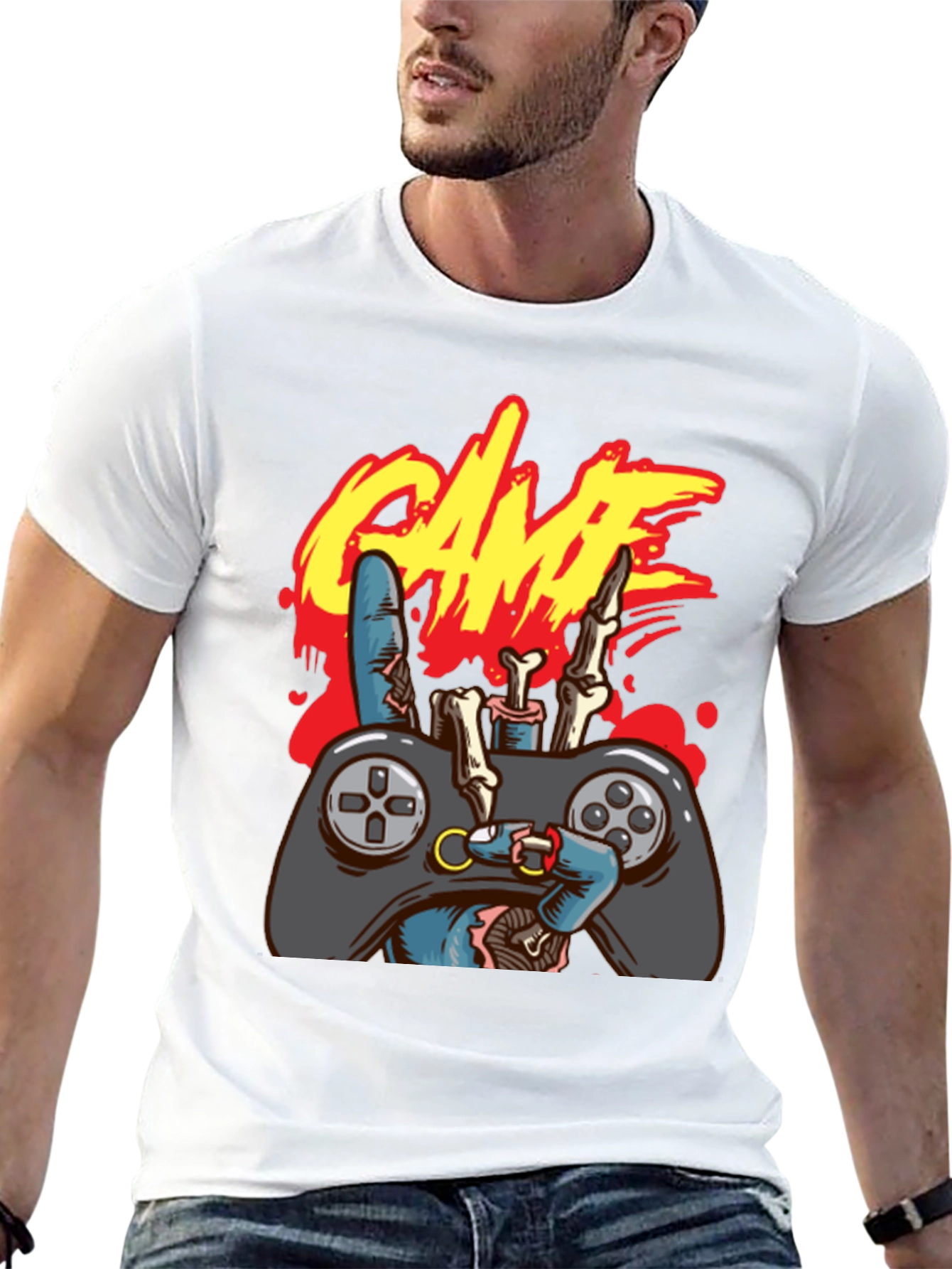 Zombie Gamer T-Shirt - Game On!