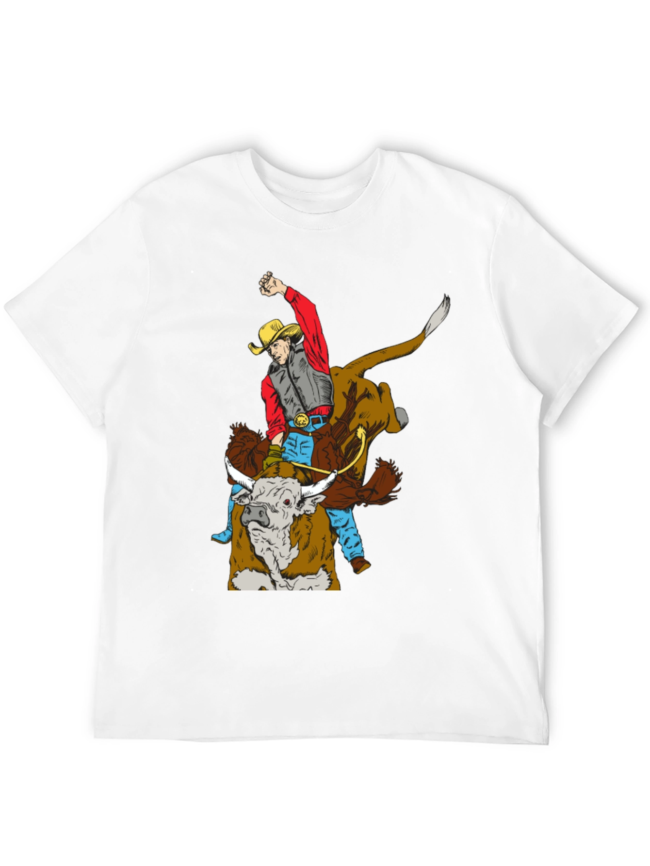 Cowboy Bull Riding Graphic Tee