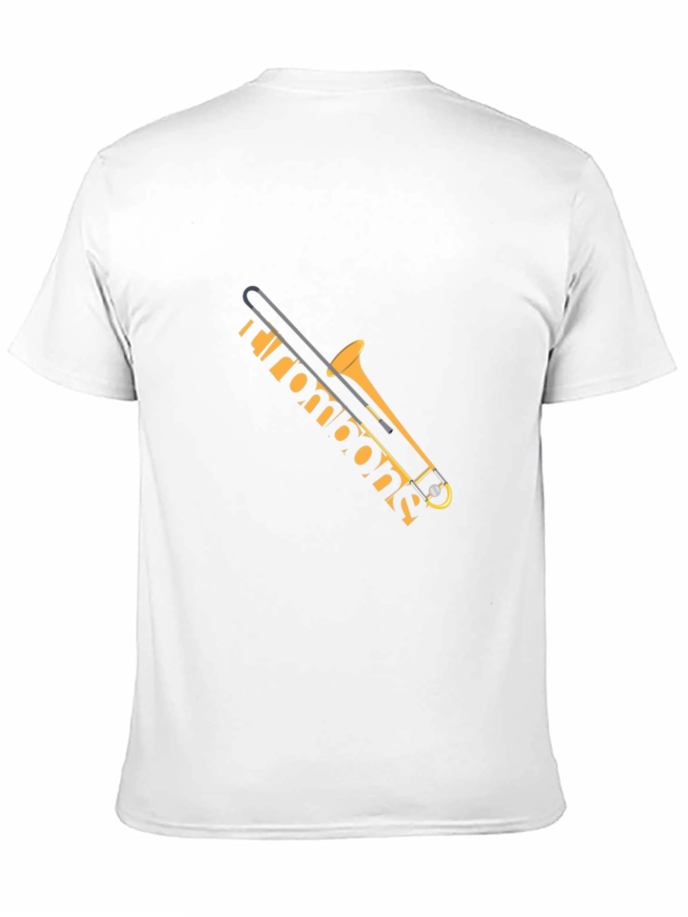 Trombone Graphic Tee - Black Musical Instrument T-Shirt