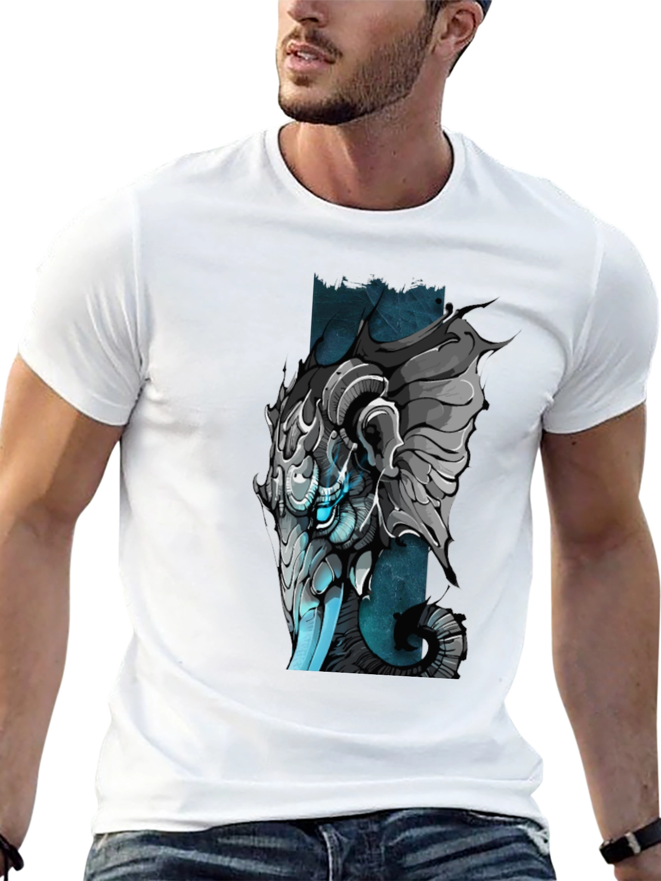 Cybernetic Ram T-Shirt - Unique Graphic Tee