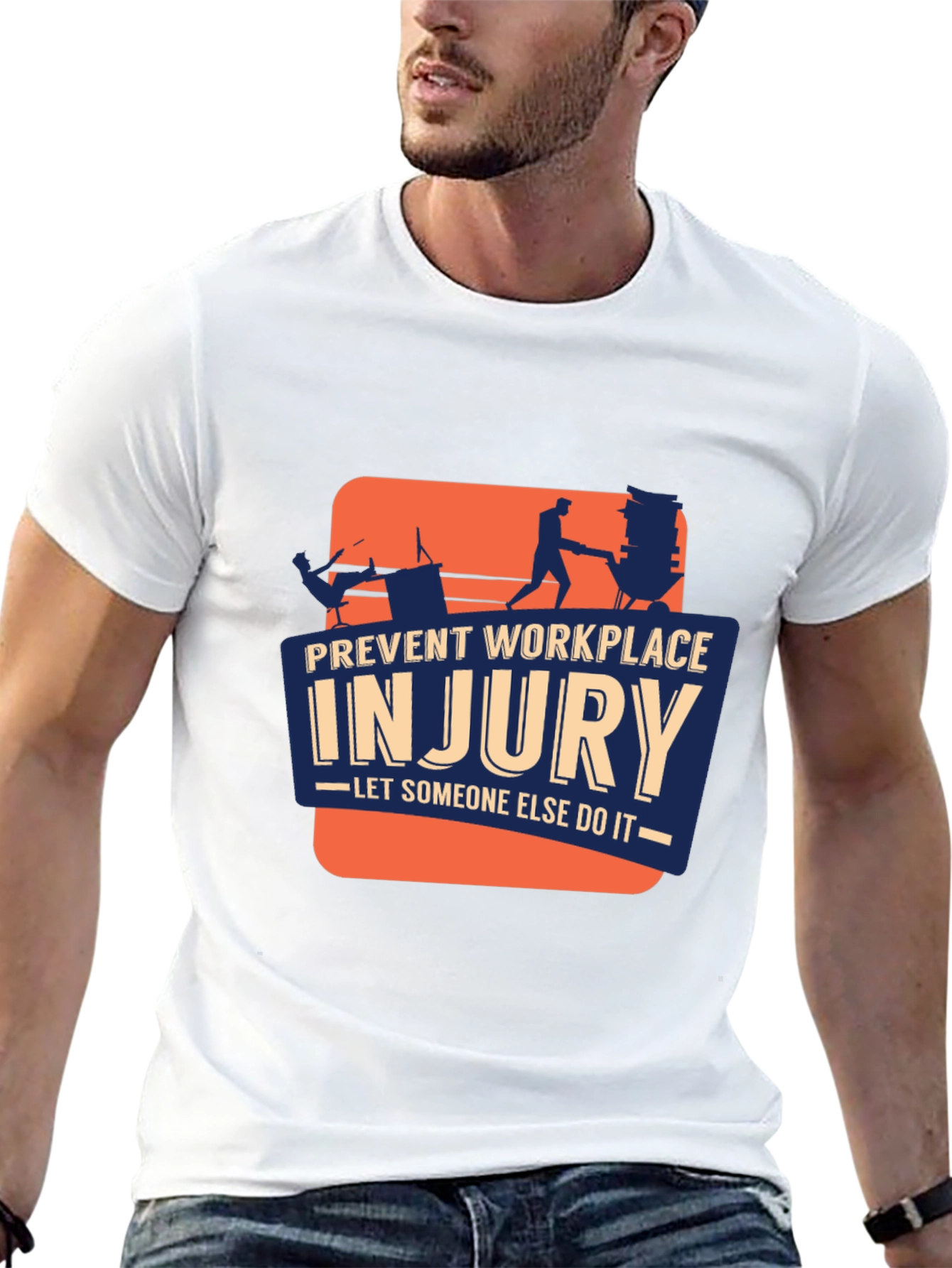Prevent Workplace Injury Graphic T-Shirt
