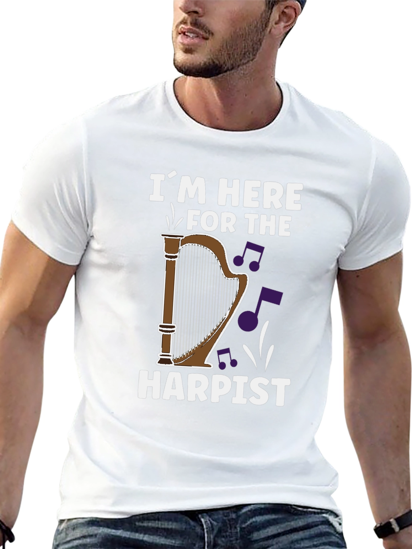 Harpist Fan T-Shirt - Music Lover Gift