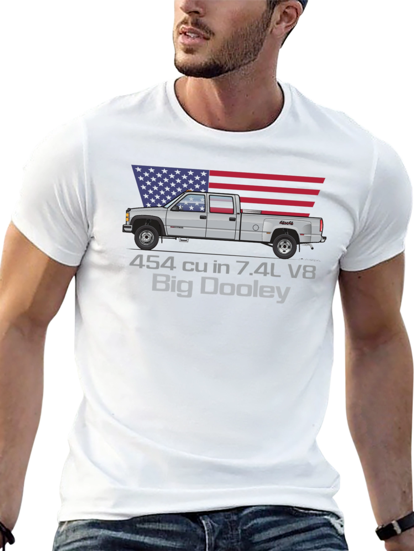 Big Dooley Truck Graphic Tee - Patriotic