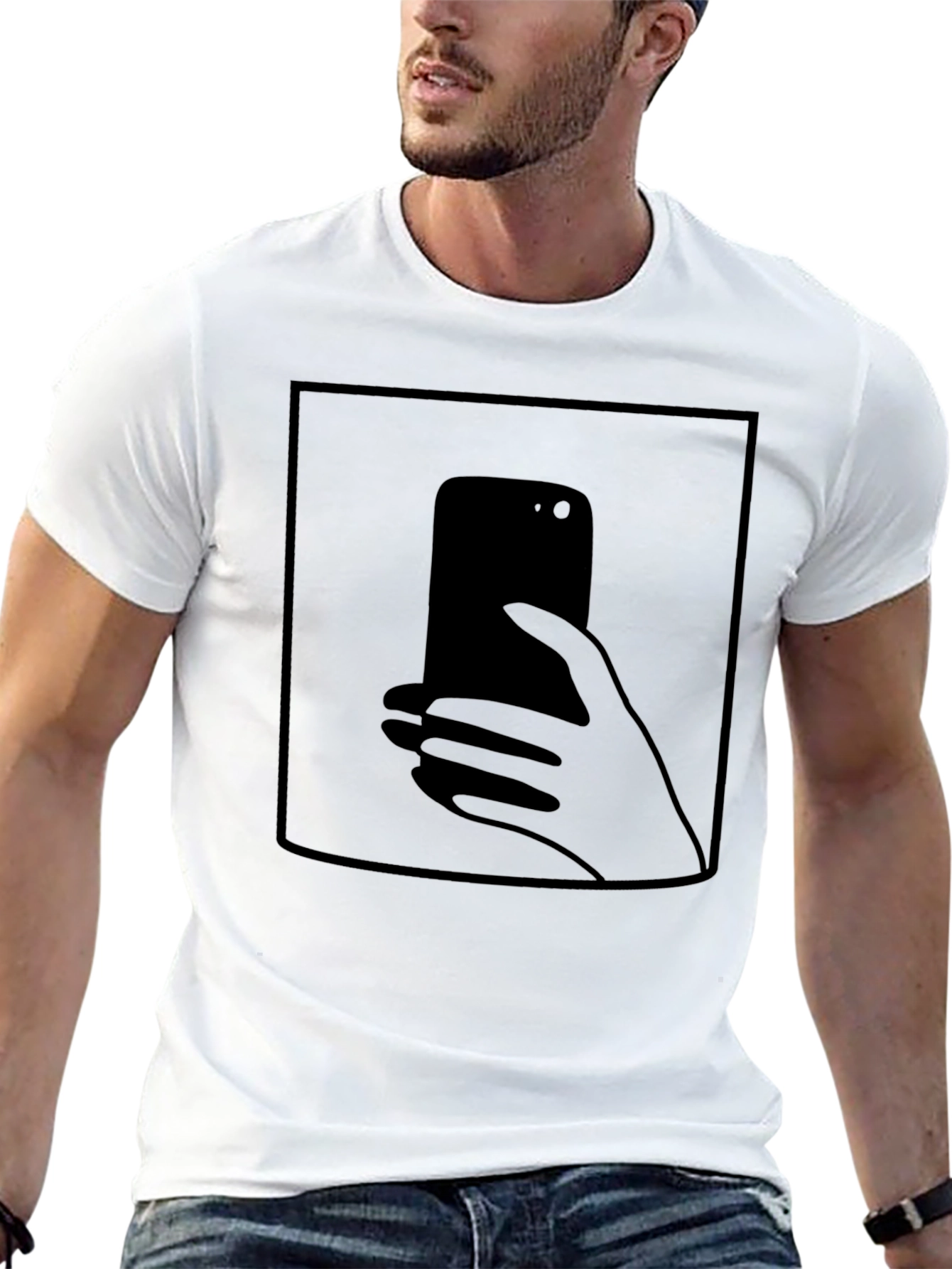 Selfie Time Black T-Shirt