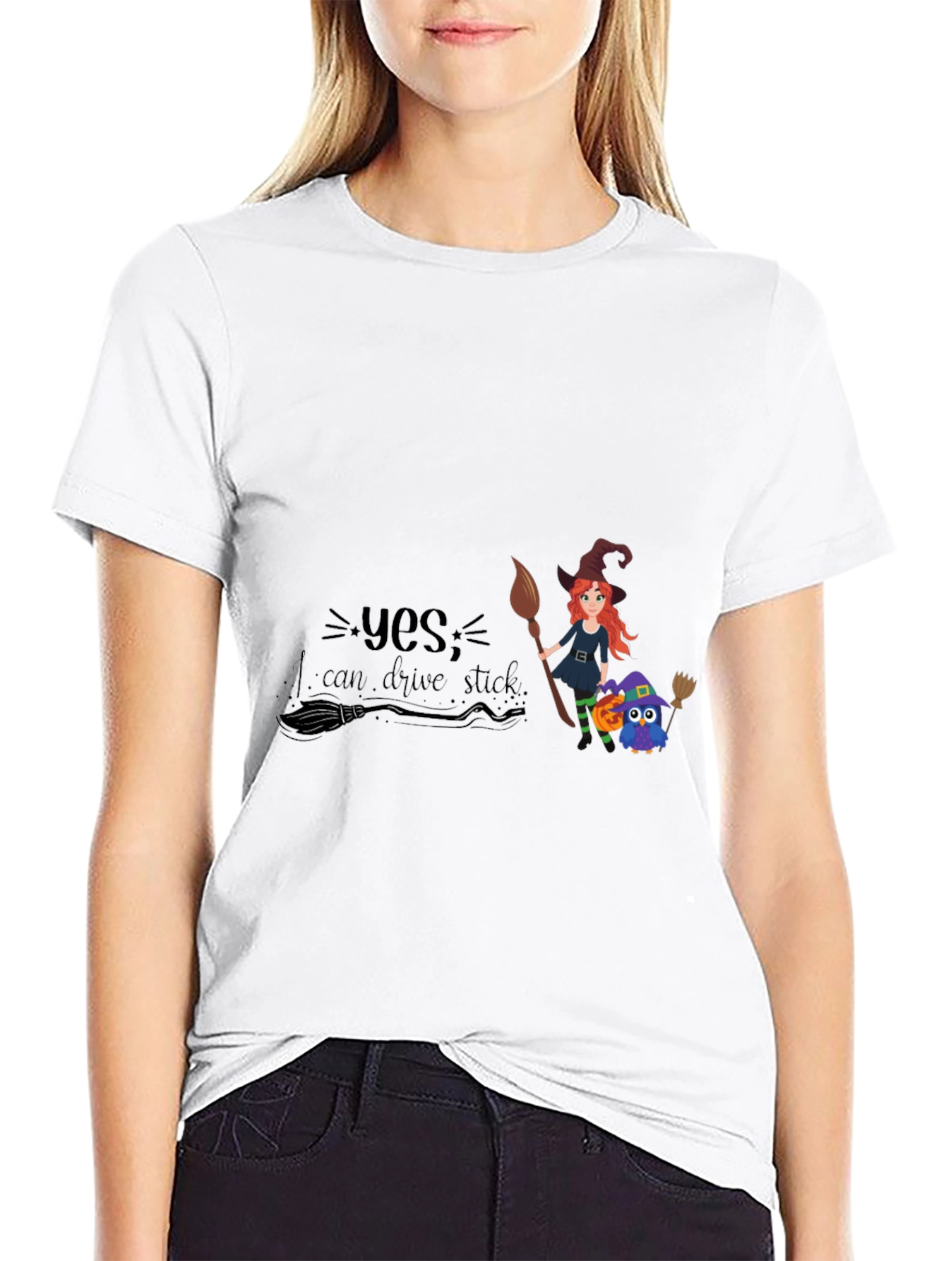 Witch Drive Stick Halloween T-Shirt