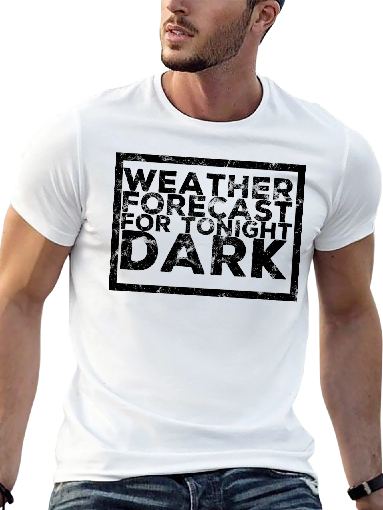 Dark Weather Forecast Graphic T-Shirt
