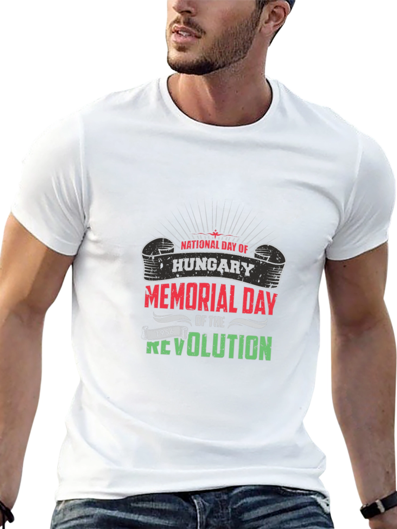 Hungary Memorial Day Revolution Black T-Shirt