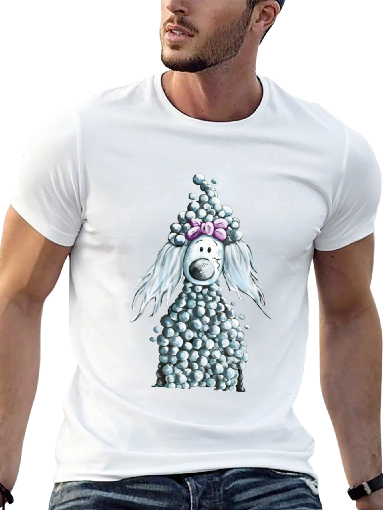 Poodle Bubble T-Shirt - Cute Cartoon Dog Tee