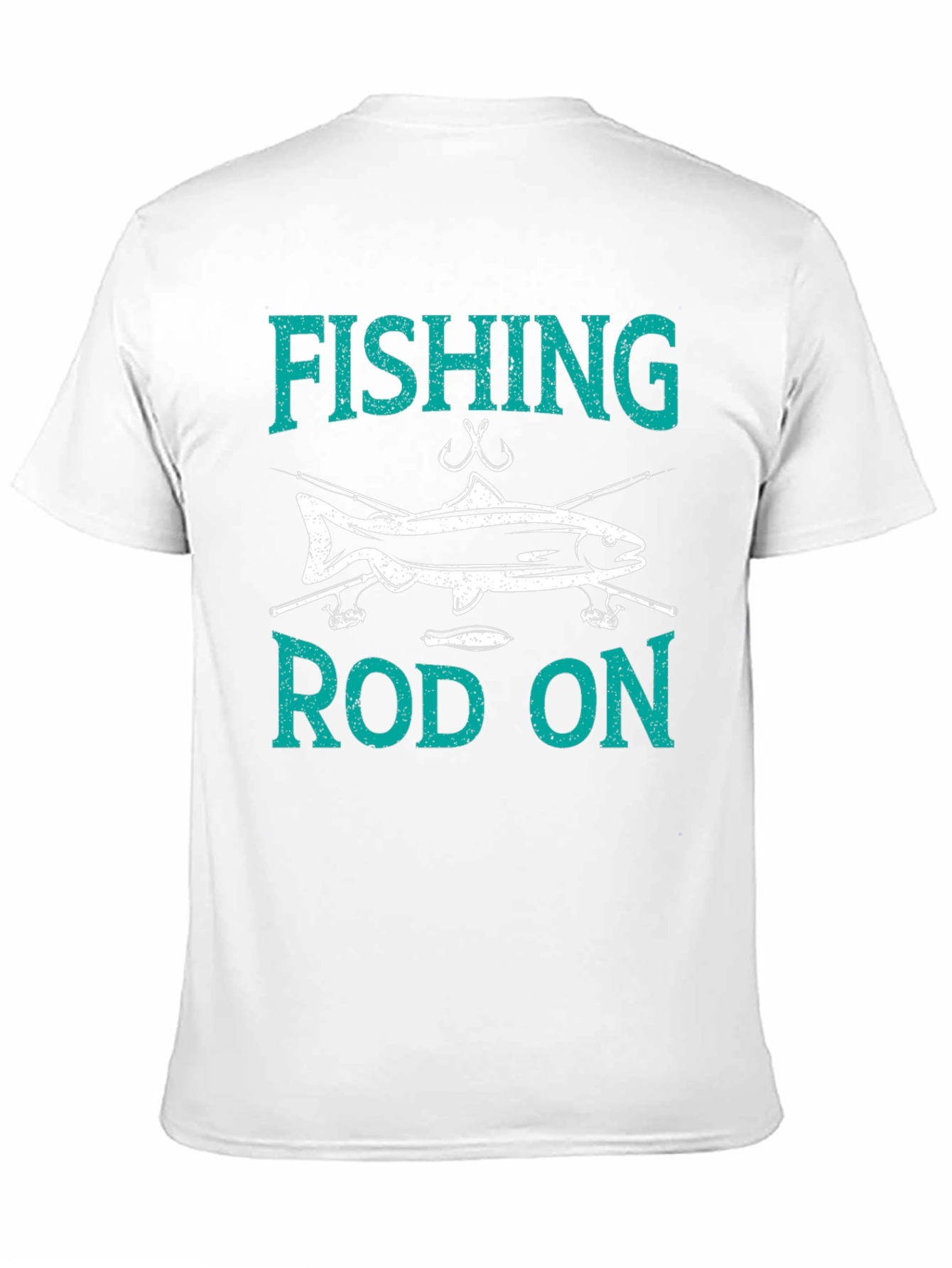Fishing Rod On Graphic T-Shirt