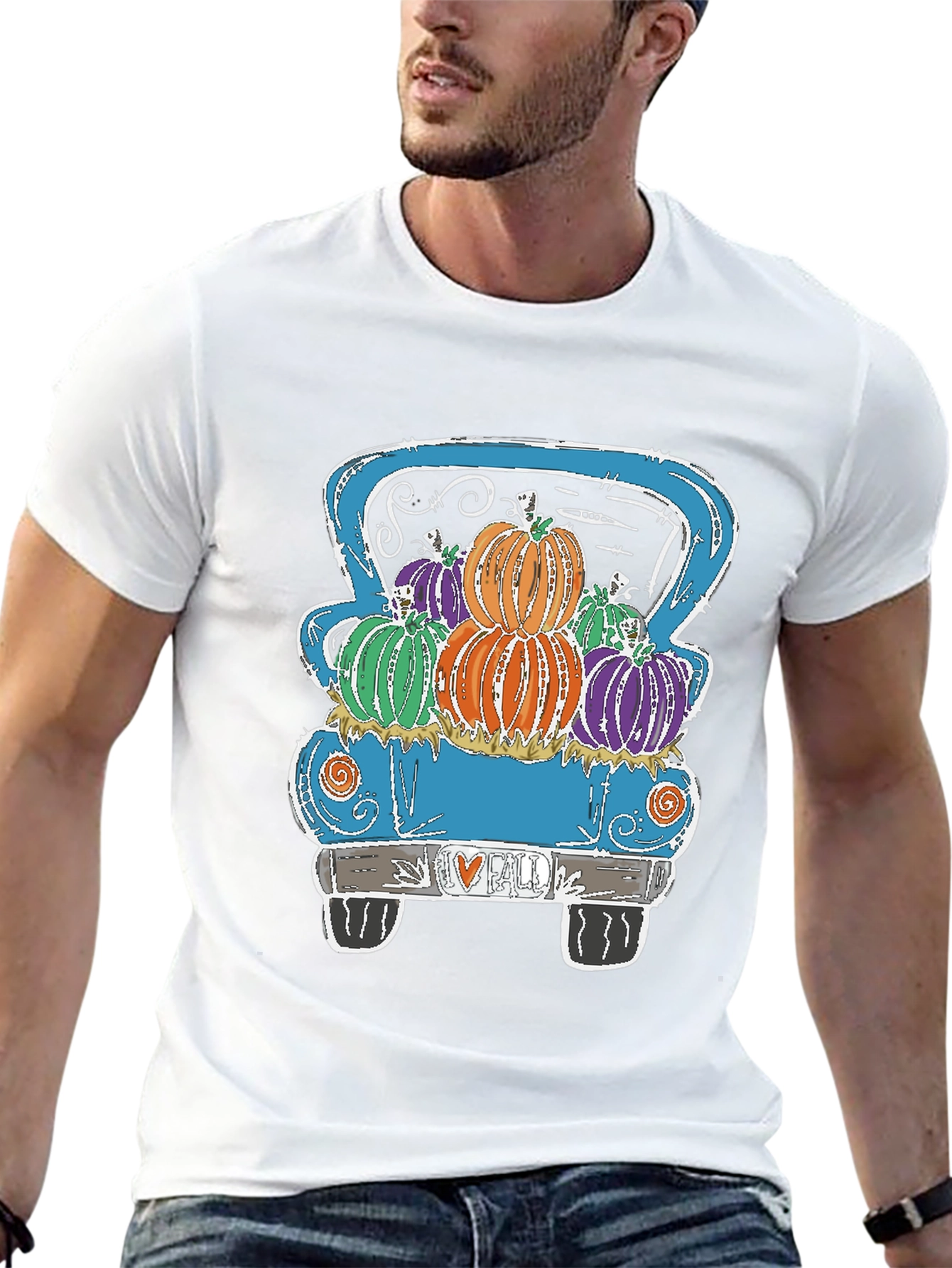 Fall Pumpkin Truck Graphic Tee