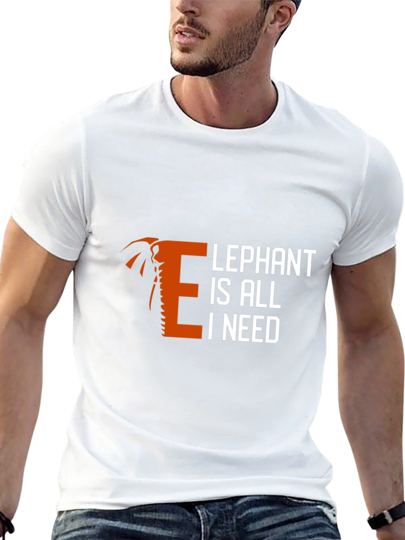 Elephant is All I Need Graphic T-Shirt