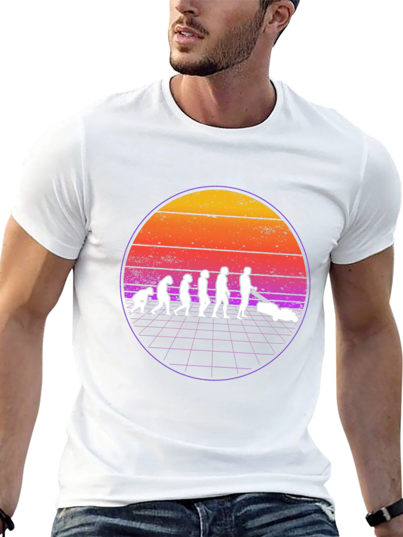 Evolution of Lawn Care T-Shirt