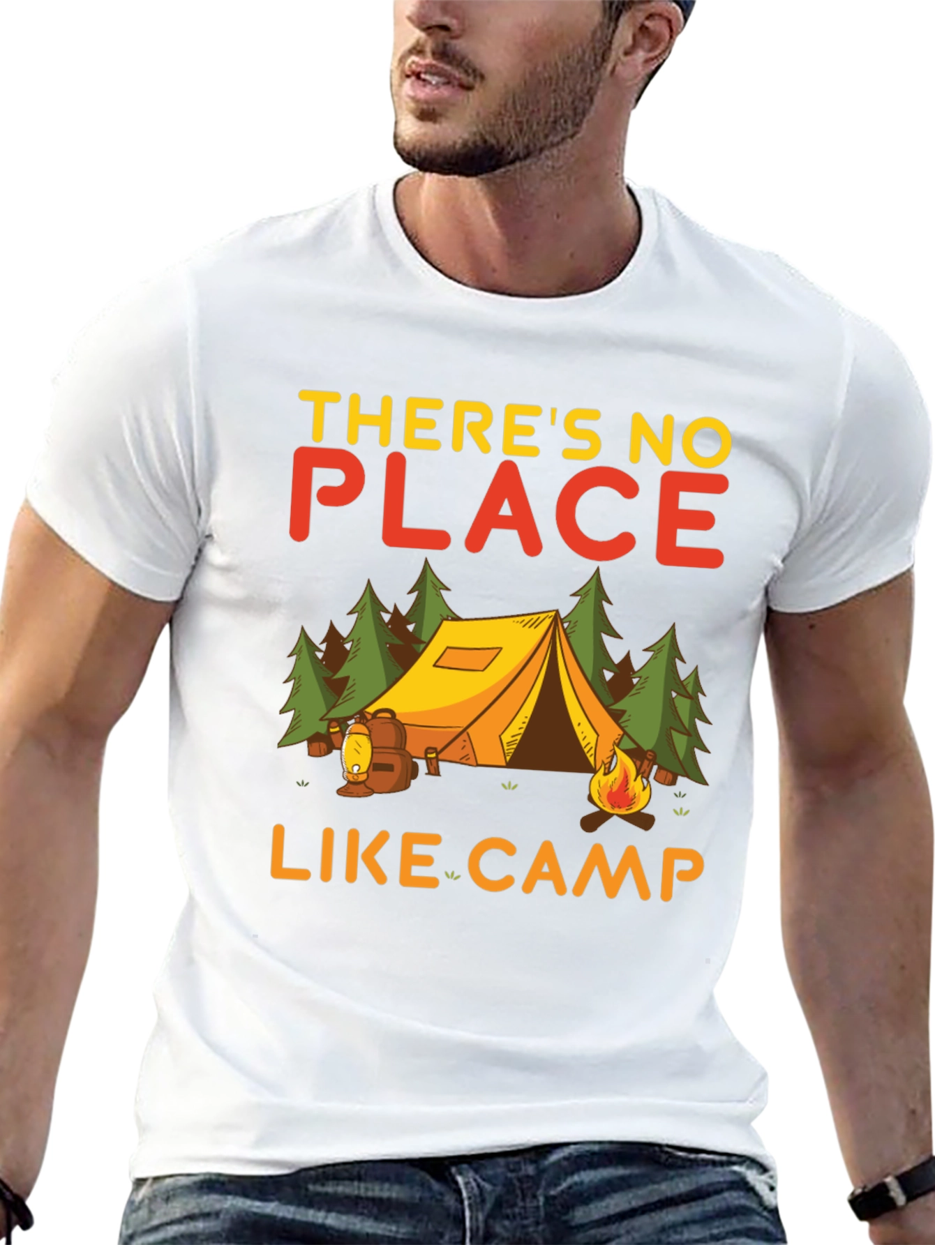 Camping T-Shirt - Theres No Place Like Camp