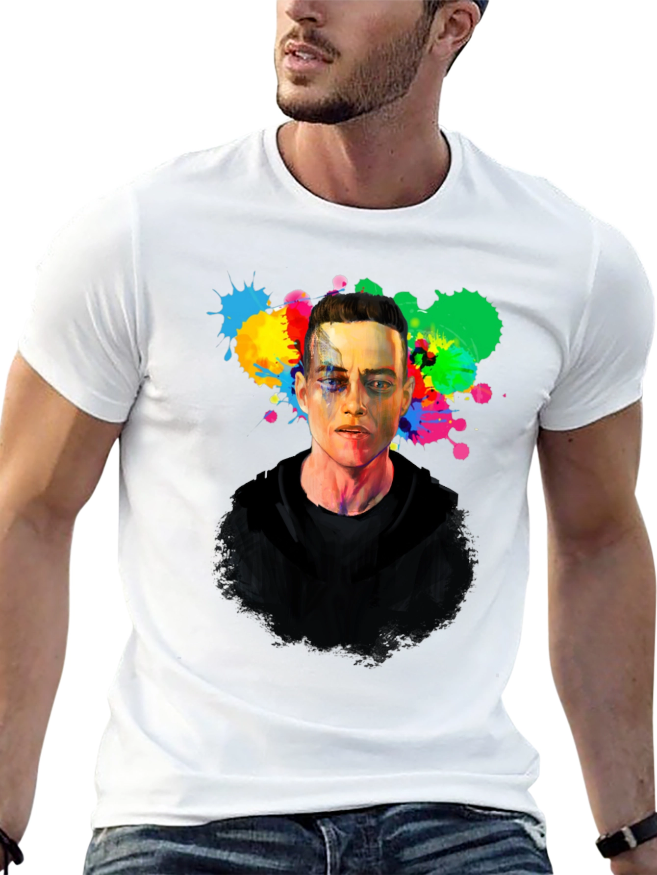 Rami Malek Graphic Tee - Mr. Robot Style