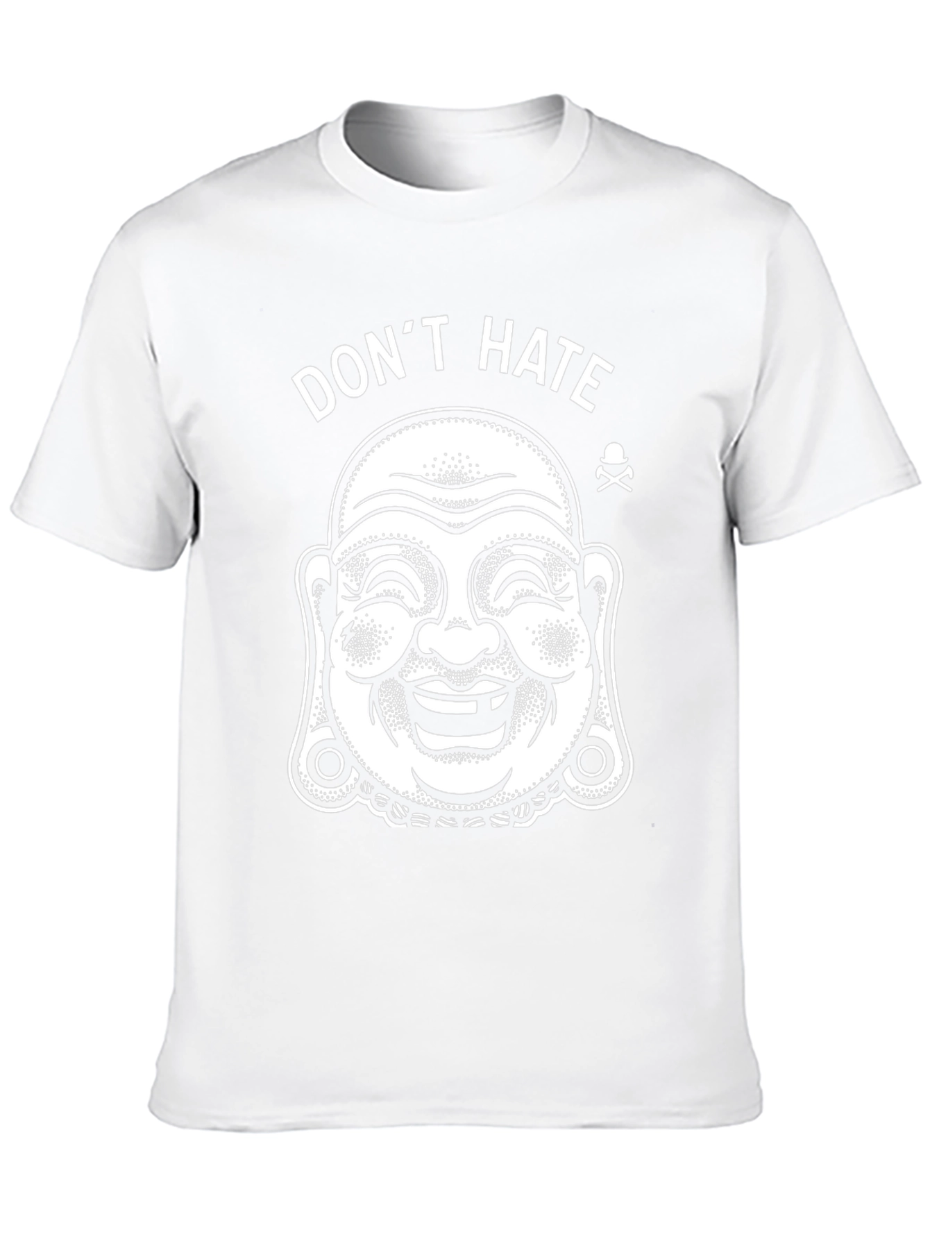 Dont Hate Buddha Graphic T-Shirt - Black