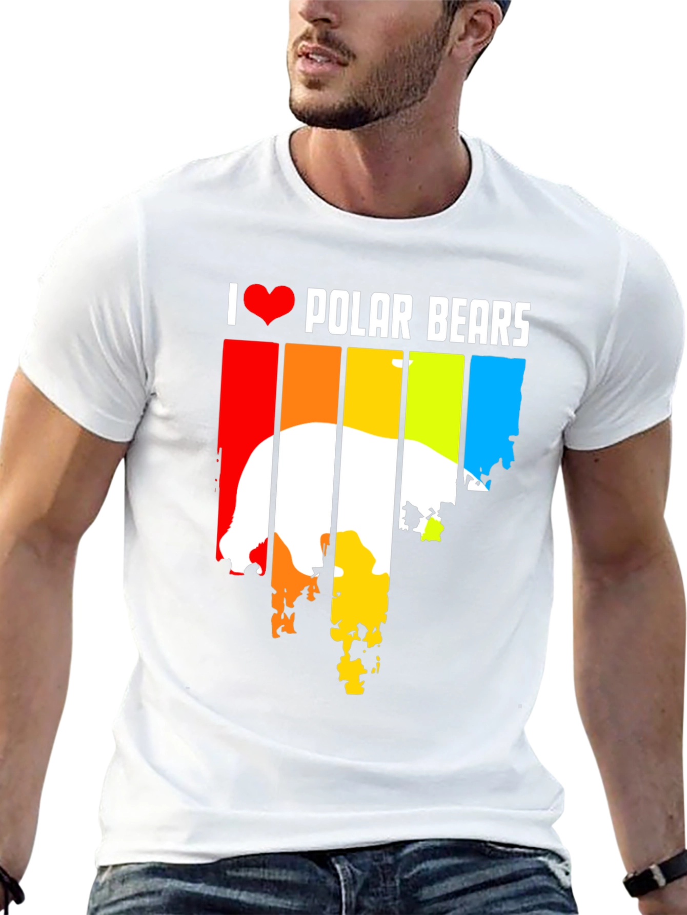 I Love Polar Bears Graphic Tee