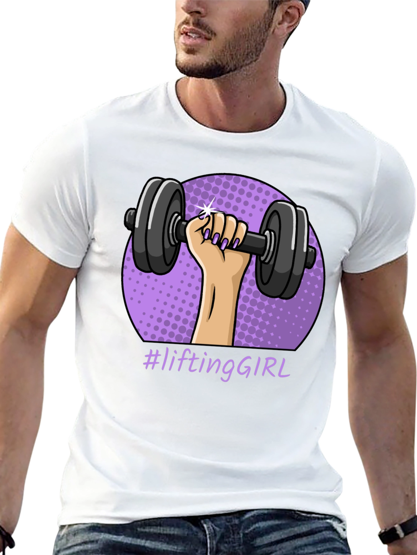 Lifting Girl Graphic T-Shirt - Workout Ready!