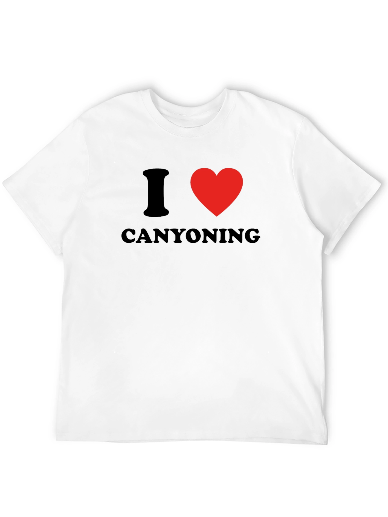 I Heart Canyoning Black T-Shirt